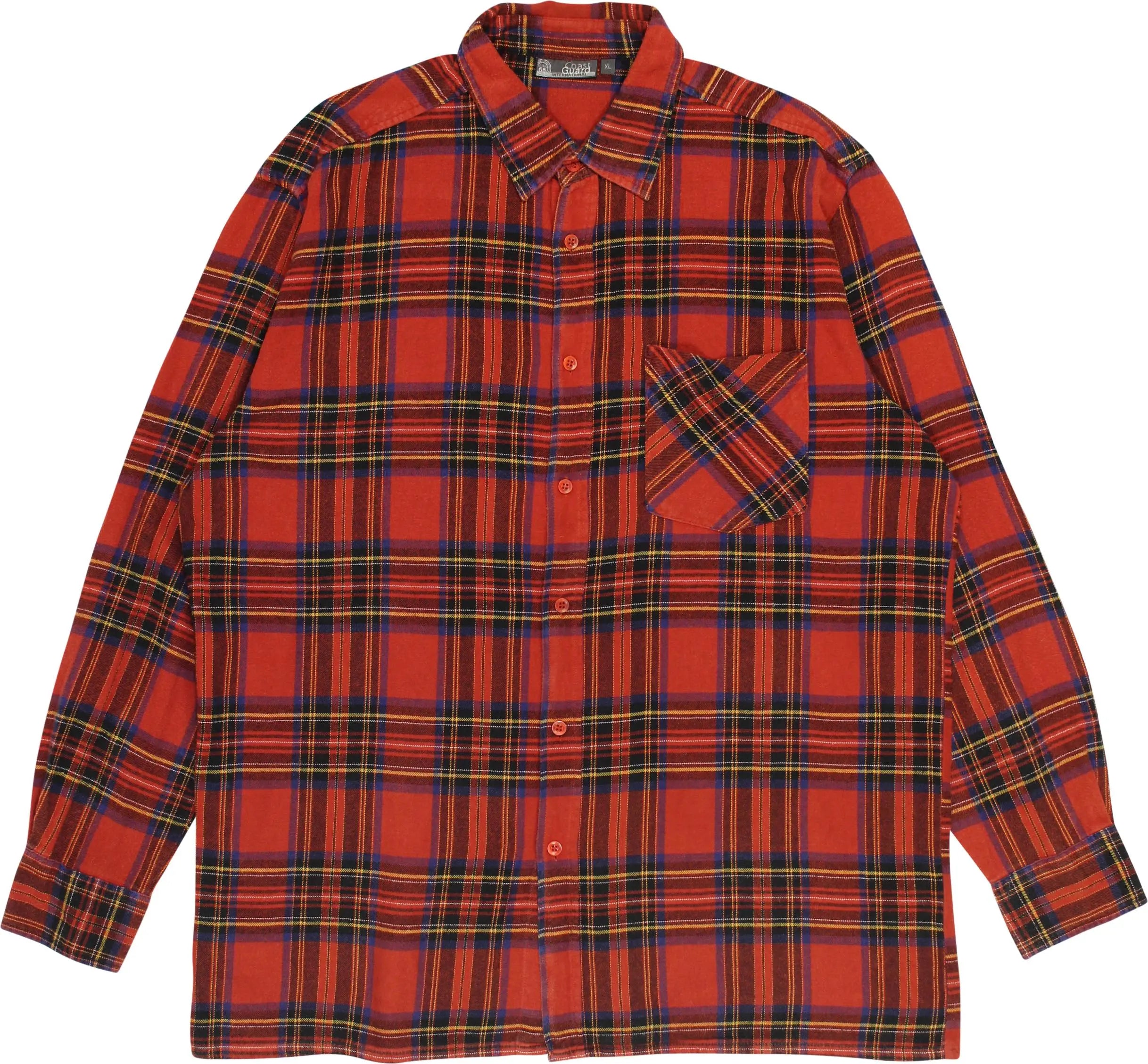 Coast Guard - Flannel Checked Shirt- ThriftTale.com - Vintage and second handclothing