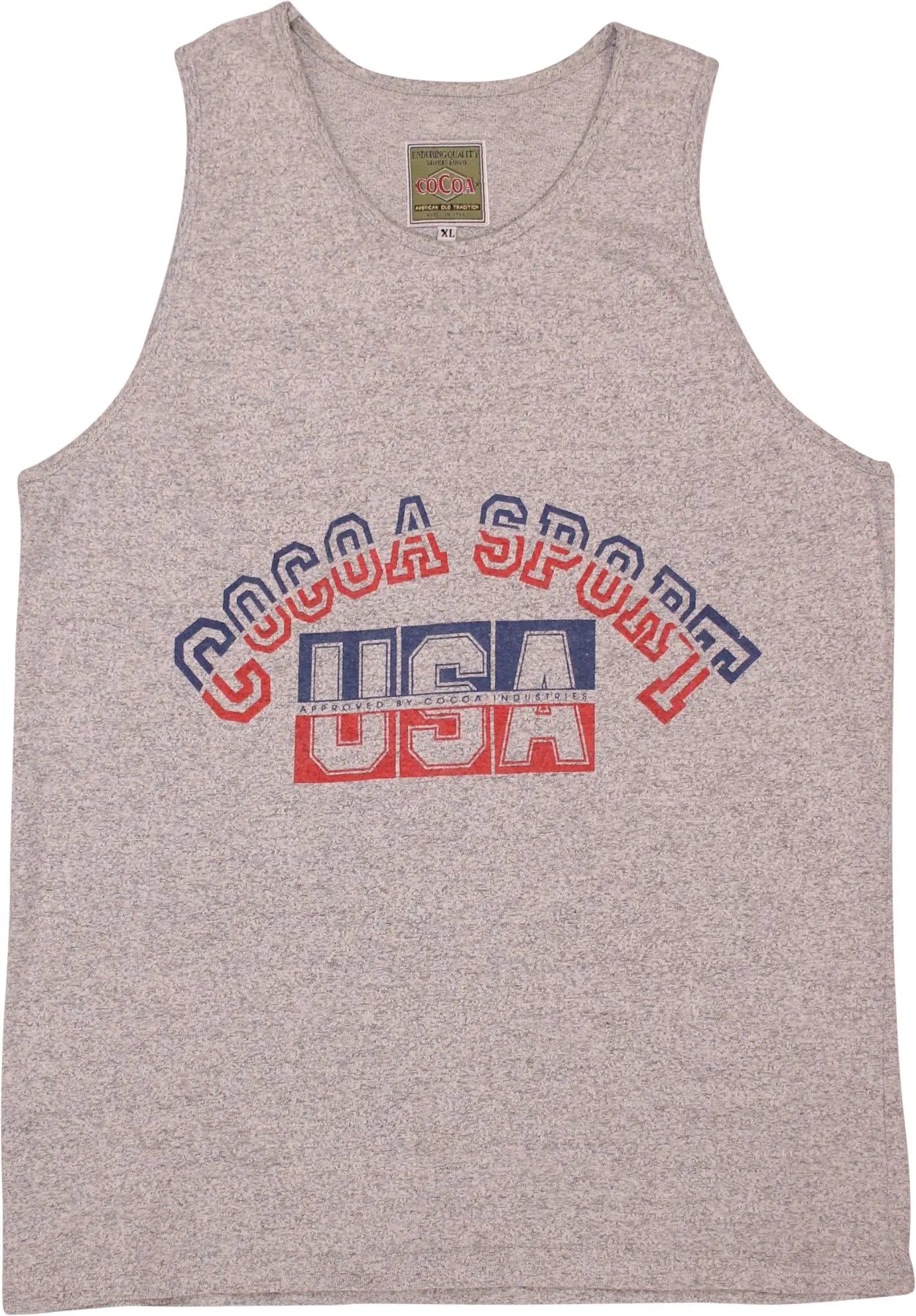 Cocoa - 80s Sports Tanktop- ThriftTale.com - Vintage and second handclothing