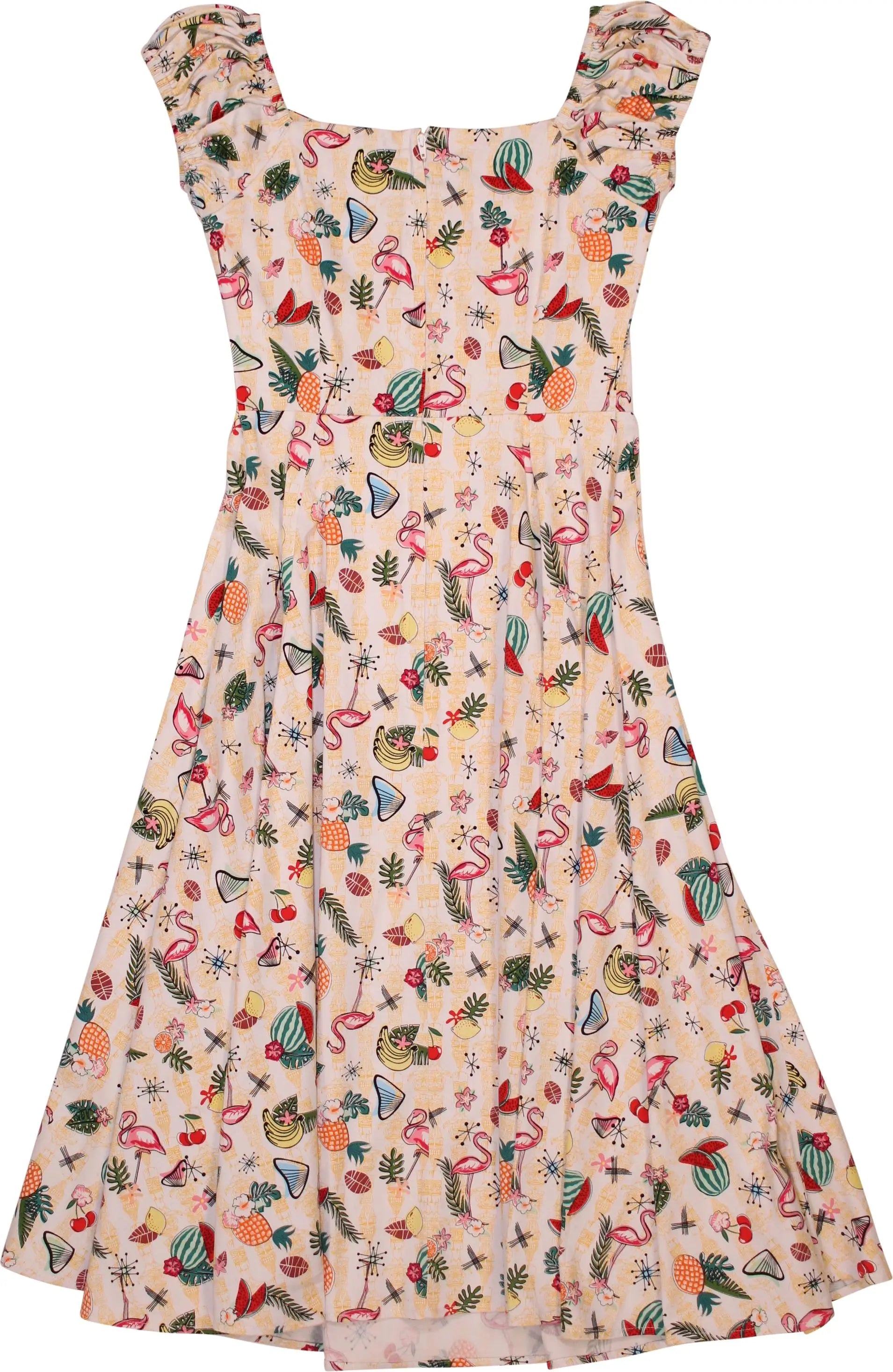 Collectif - Summer Printed Dress- ThriftTale.com - Vintage and second handclothing