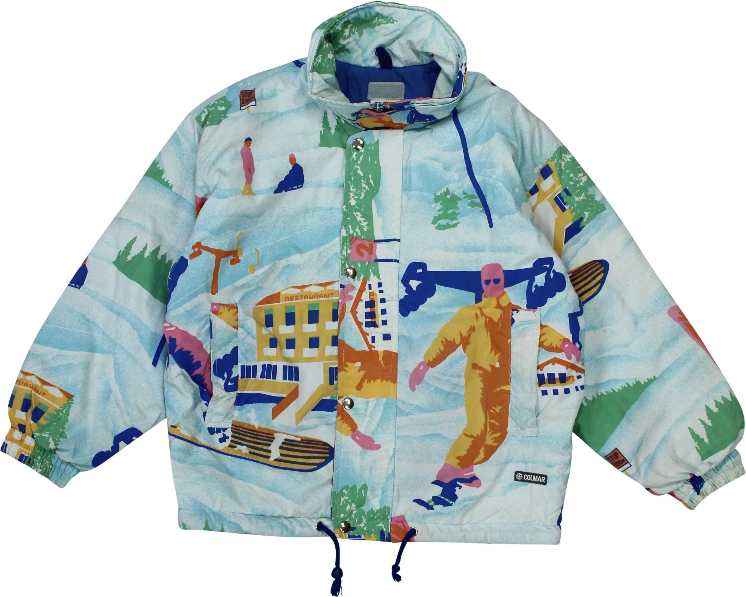 Colmar - Blue Ski Jacket- ThriftTale.com - Vintage and second handclothing