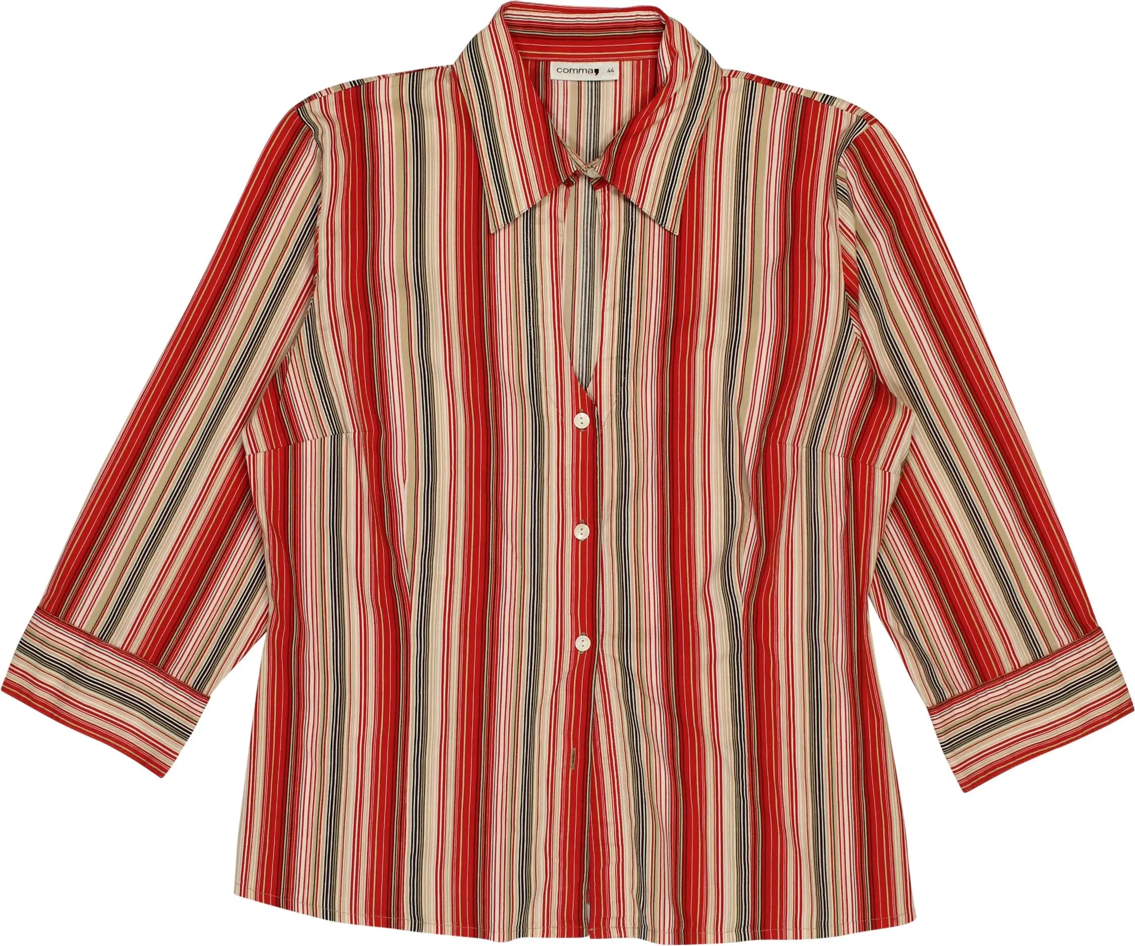 Comma - Striped Shirt- ThriftTale.com - Vintage and second handclothing