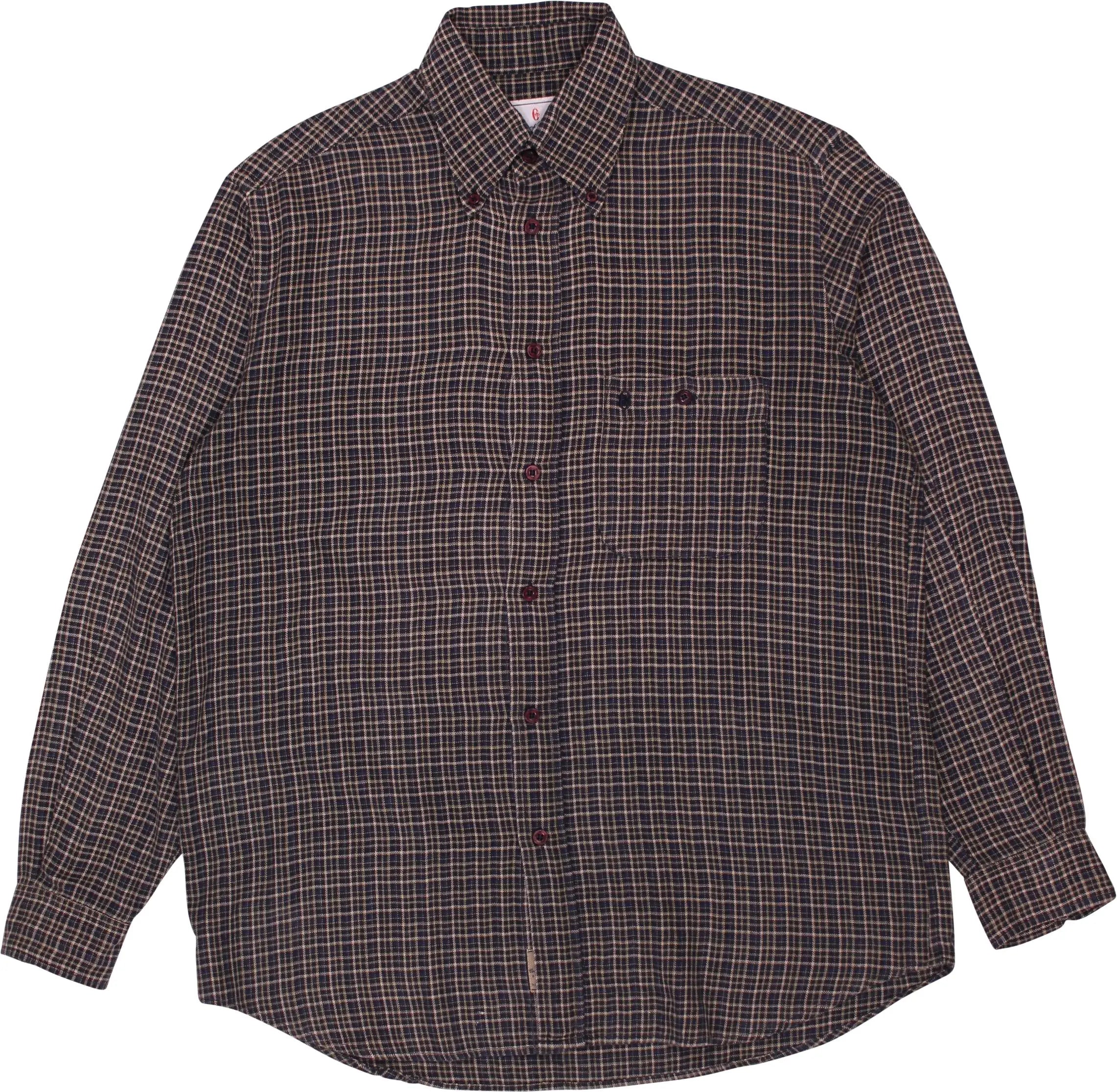 Conte of Florence - Flannel Checked Shirt- ThriftTale.com - Vintage and second handclothing