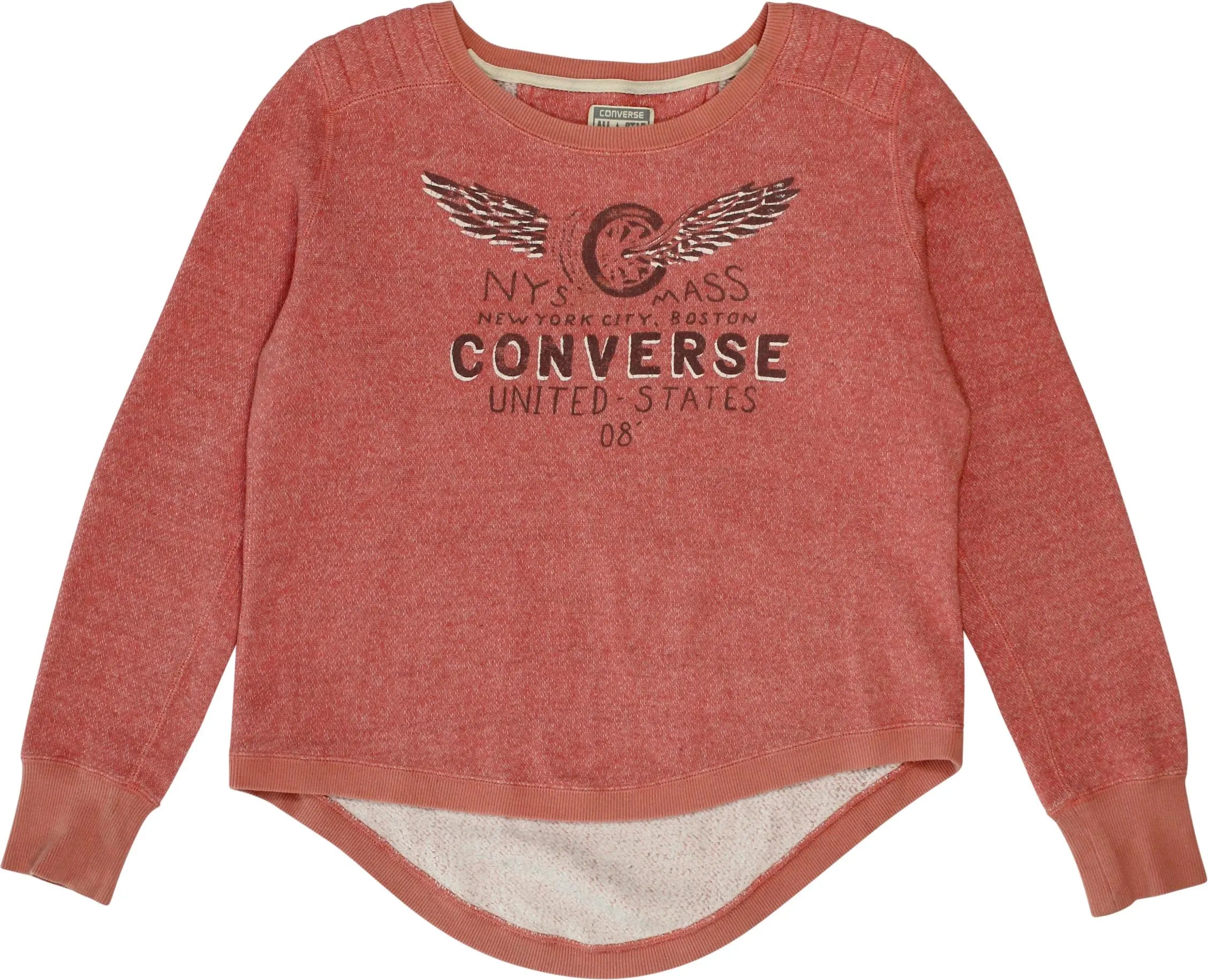 Converse - Pink Sweater- ThriftTale.com - Vintage and second handclothing