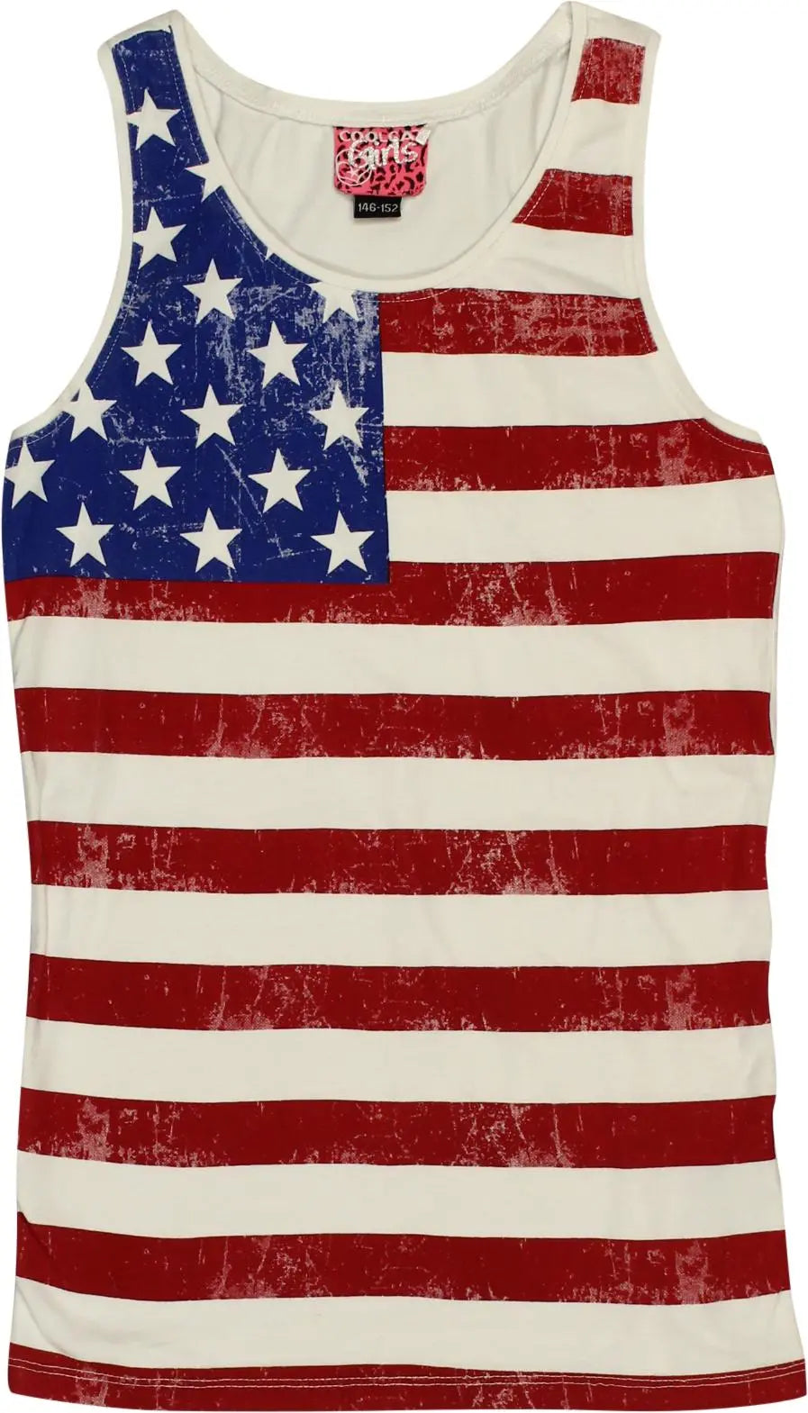 Coolcat - American Flag Top- ThriftTale.com - Vintage and second handclothing