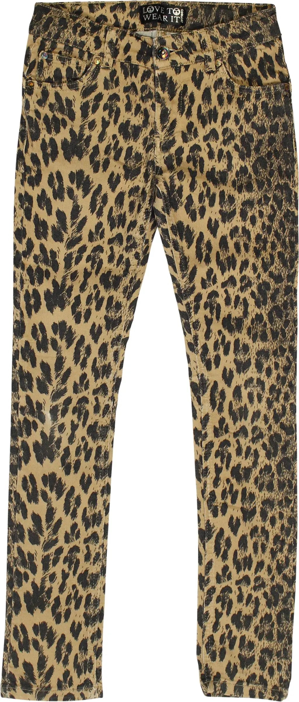 Coolcat - Leopard Jeans- ThriftTale.com - Vintage and second handclothing