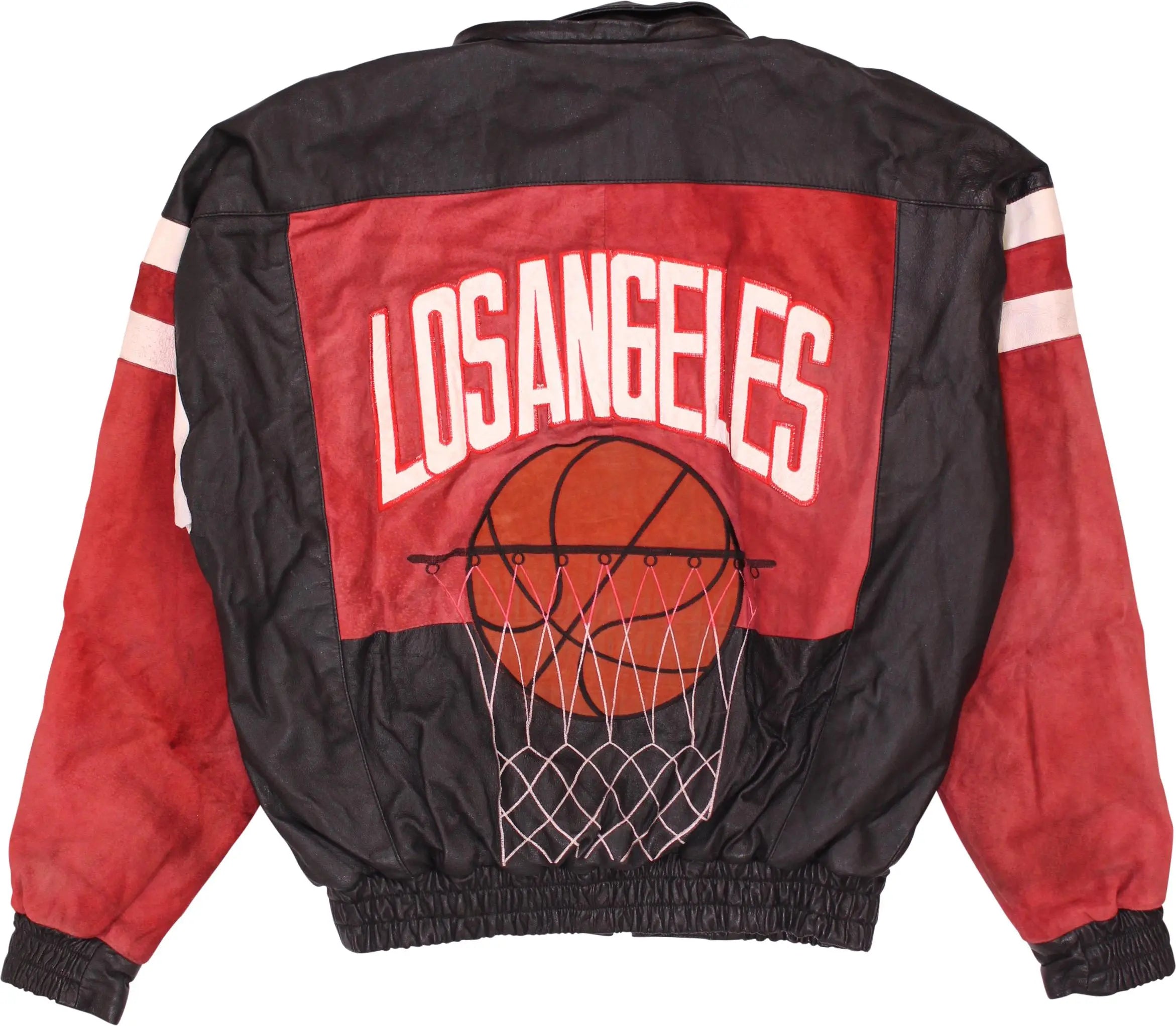 Cosa Nova - Vintage Leather Los Angeles Basketball Jacket- ThriftTale.com - Vintage and second handclothing