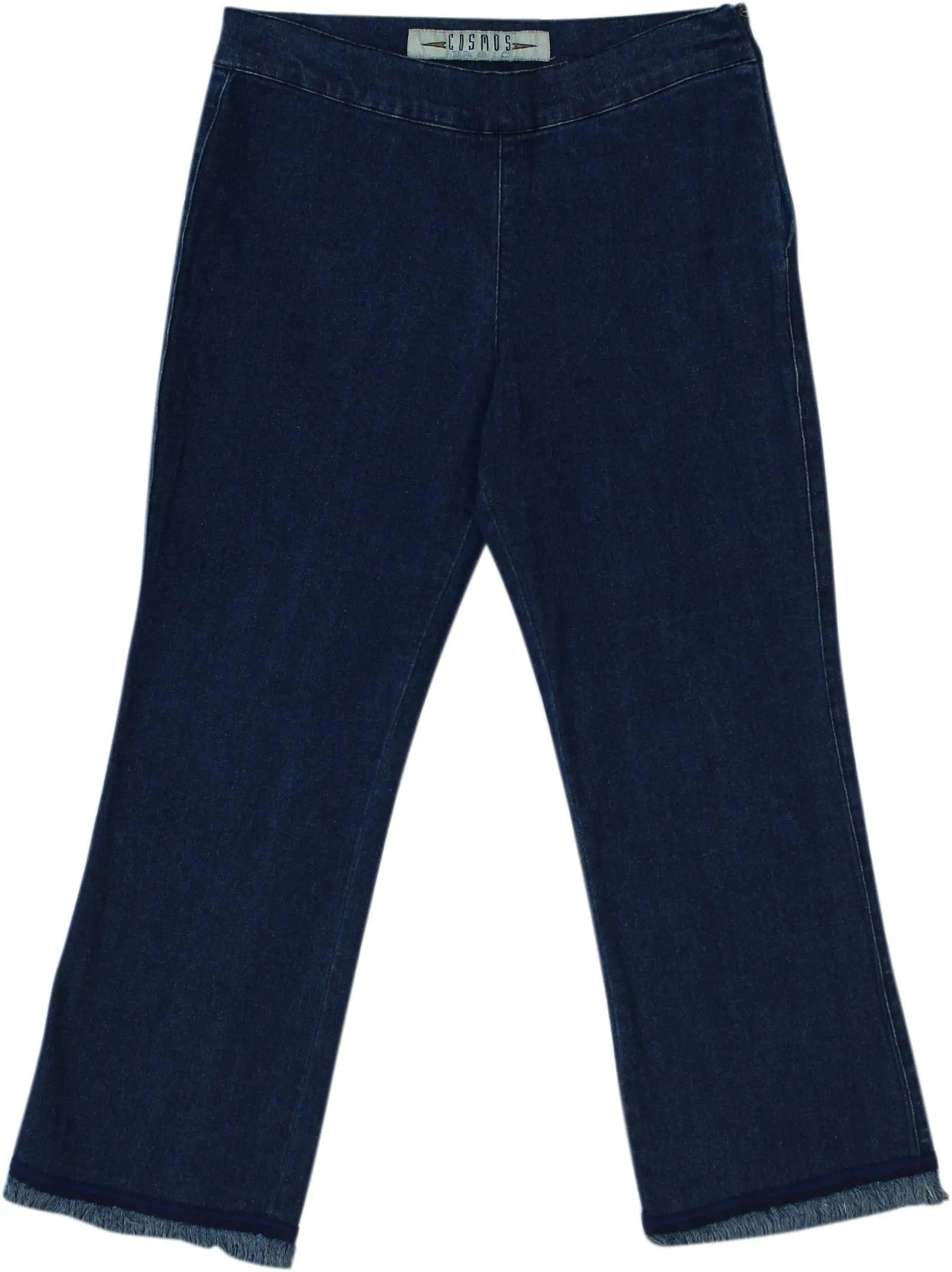 Cosmos - Blue Trousers With Frayed Edge- ThriftTale.com - Vintage and second handclothing