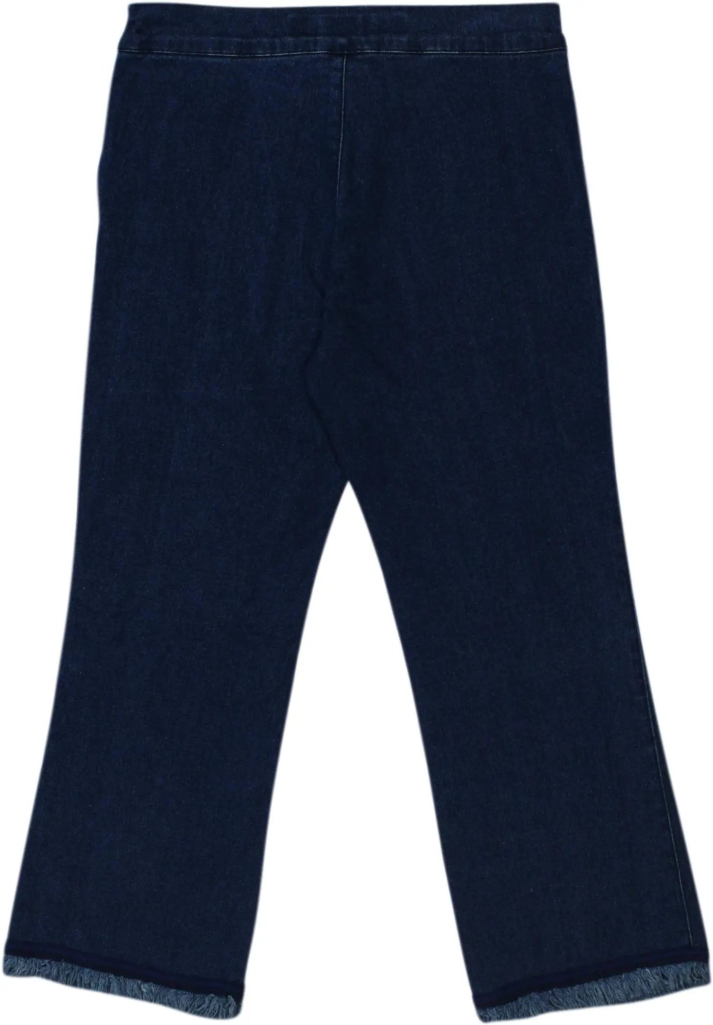 Cosmos - Blue Trousers With Frayed Edge- ThriftTale.com - Vintage and second handclothing