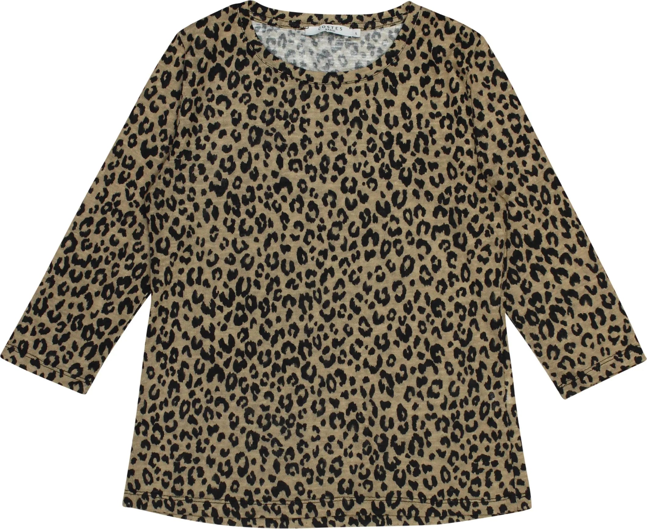 Costes - Leopard Knitted Top- ThriftTale.com - Vintage and second handclothing