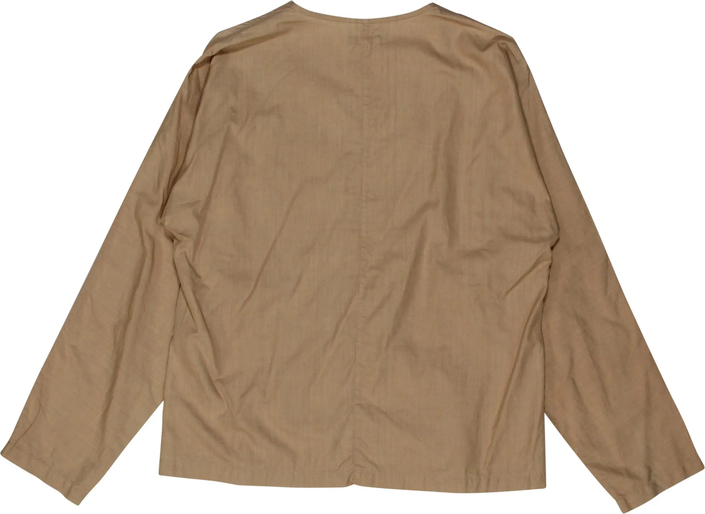 Costume National - Beige Blouse- ThriftTale.com - Vintage and second handclothing