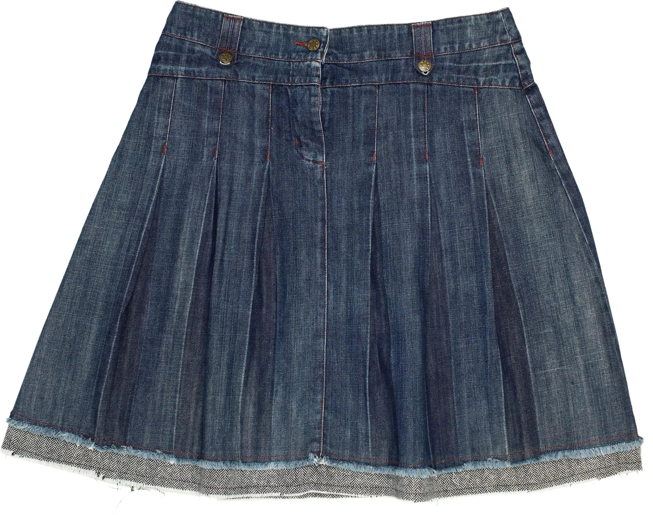 Côte Nord - Denim Skirt- ThriftTale.com - Vintage and second handclothing