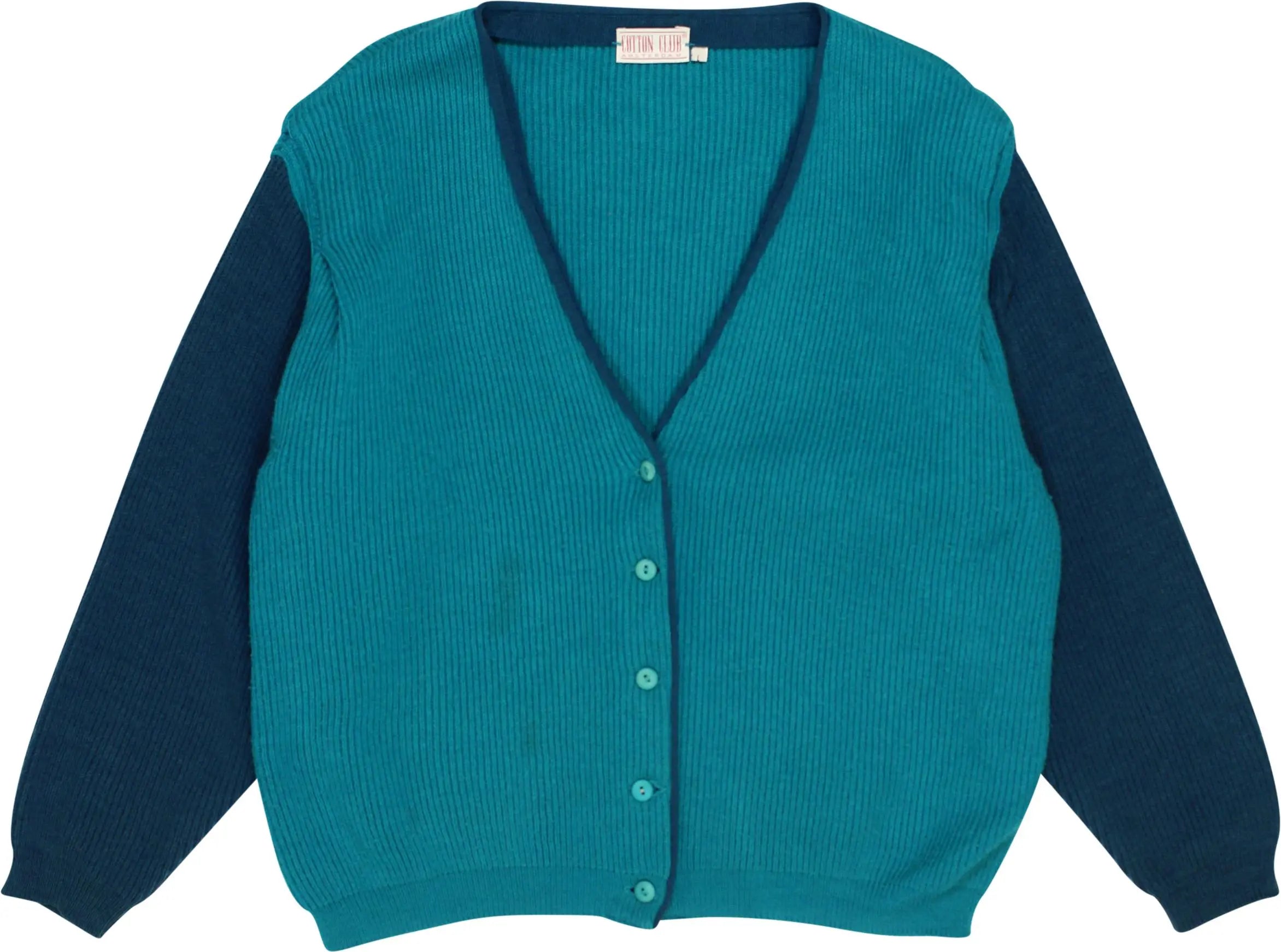 Cotton Club - Buttoned Knitted Cardigan- ThriftTale.com - Vintage and second handclothing