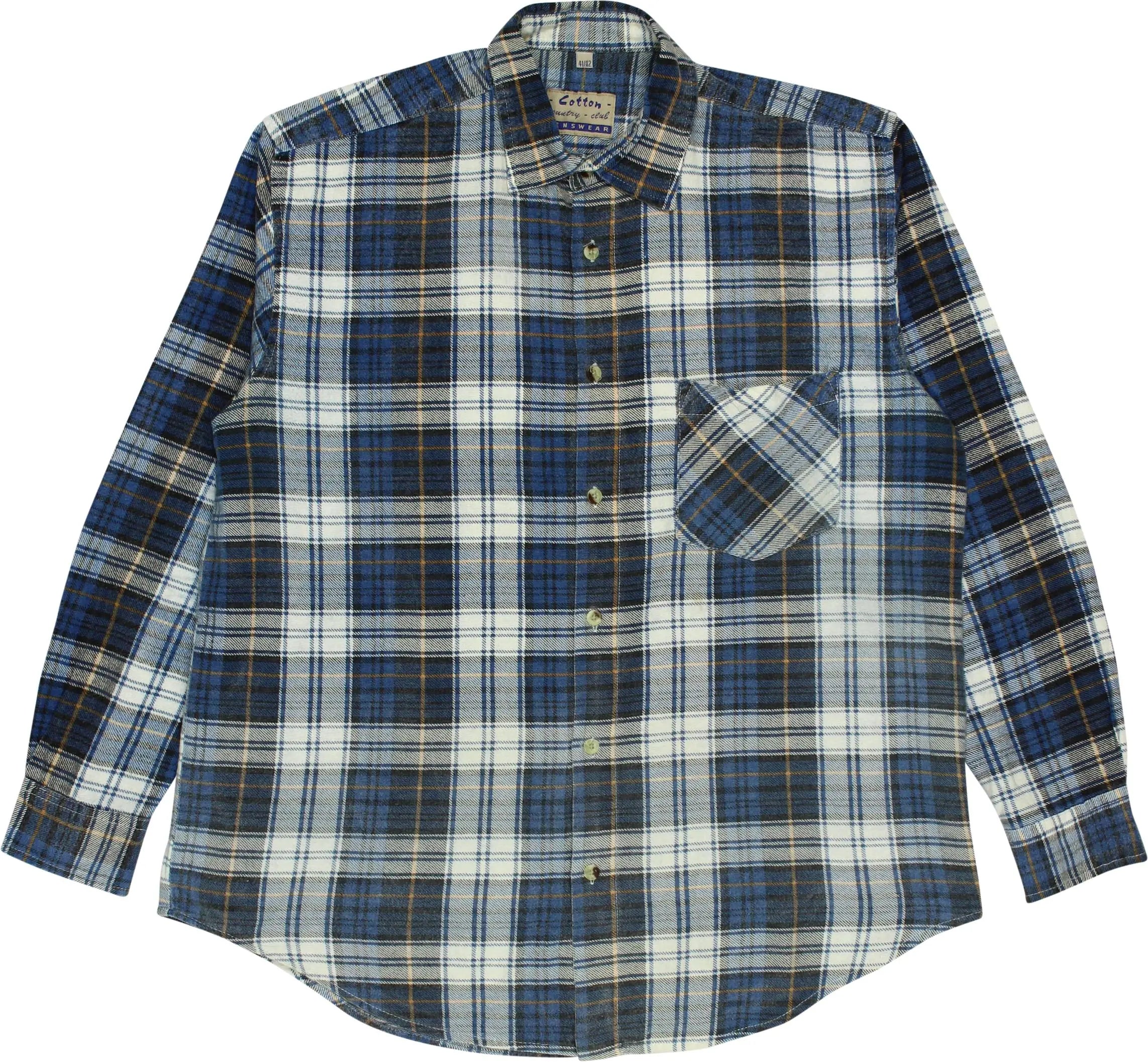 Cotton Country Club - Flannel Checked Shirt- ThriftTale.com - Vintage and second handclothing