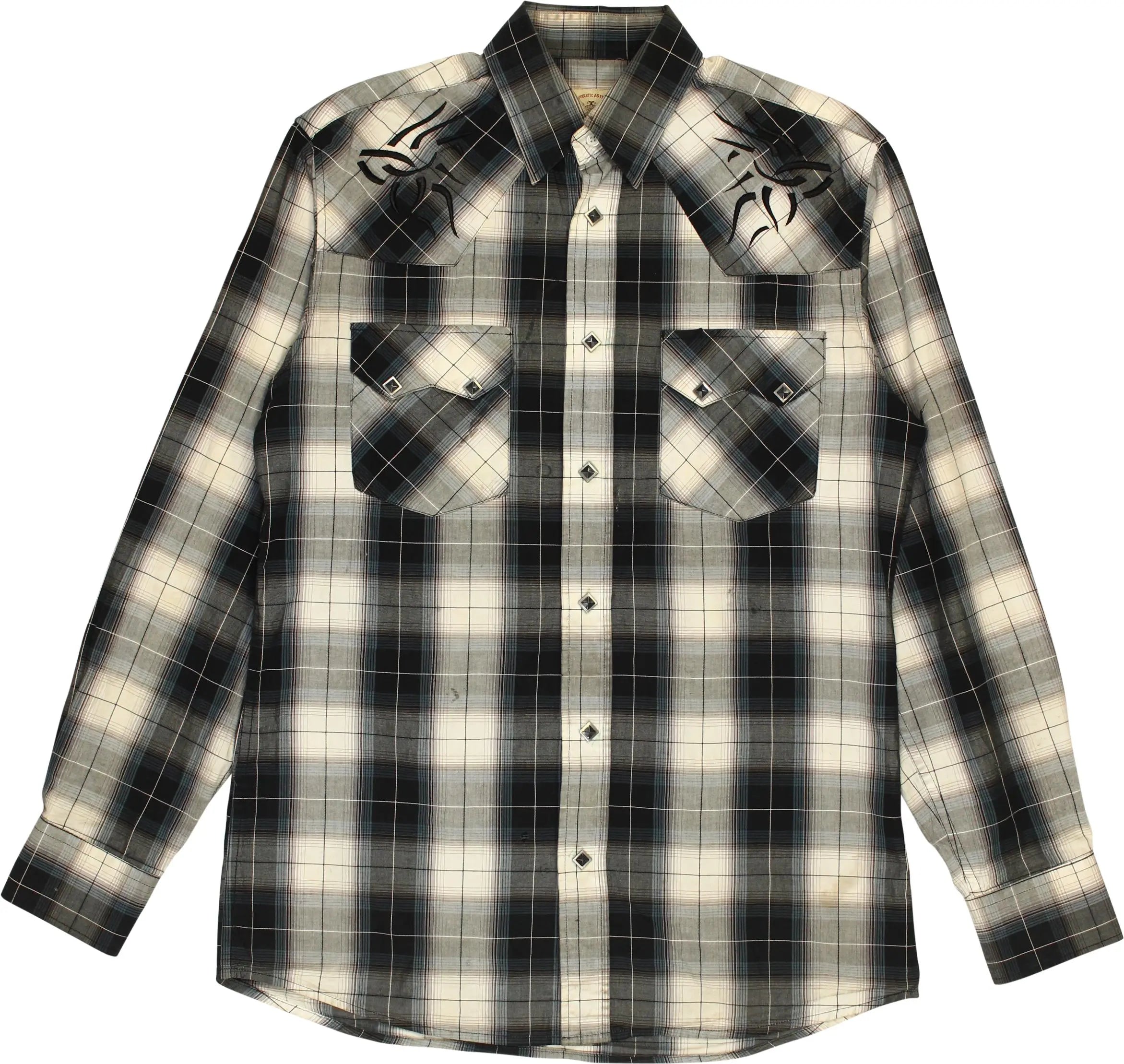 Cowboy - Checked Shirt- ThriftTale.com - Vintage and second handclothing