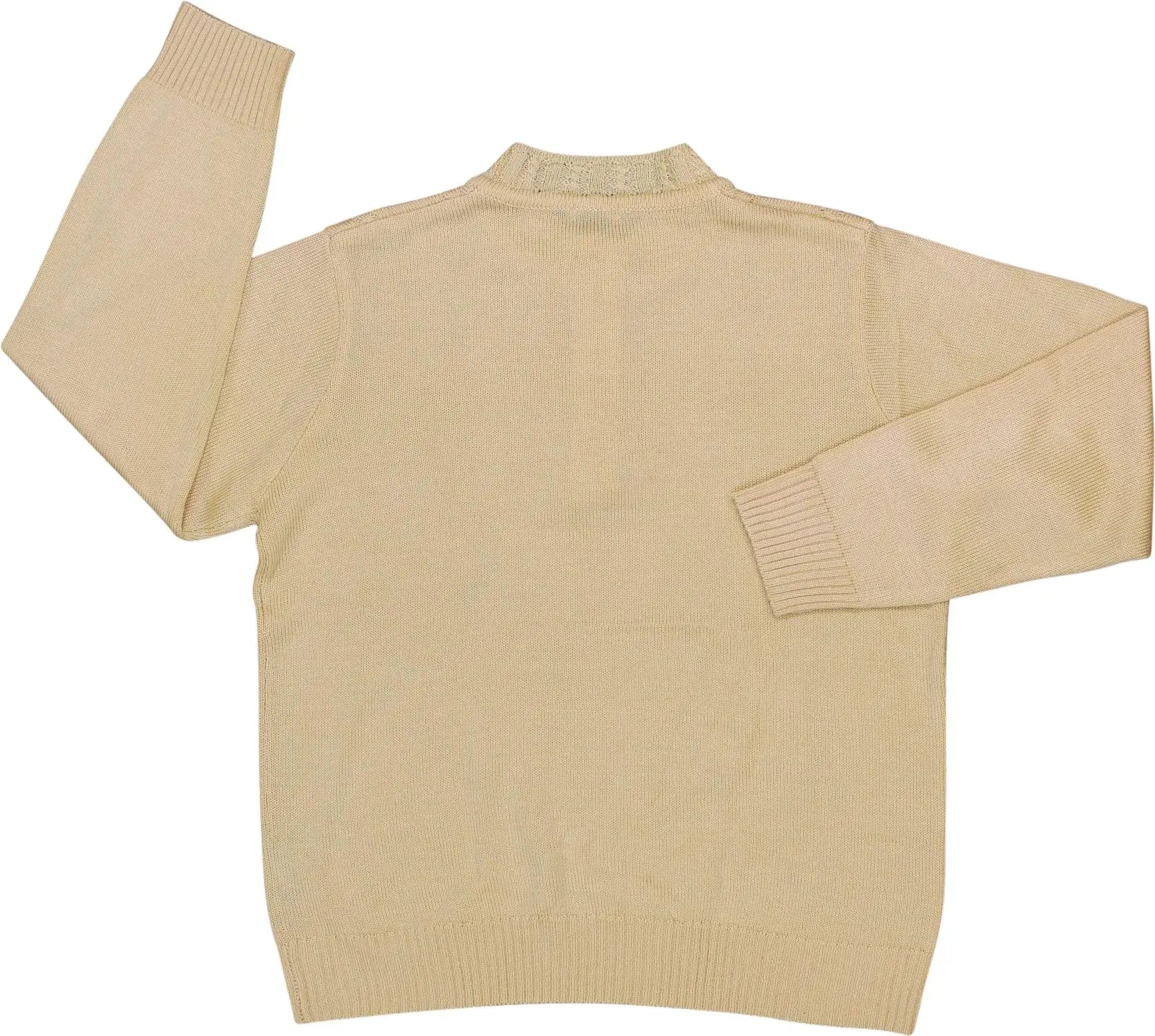 Création Atelier AGS - Pastel Yellow Jumper- ThriftTale.com - Vintage and second handclothing
