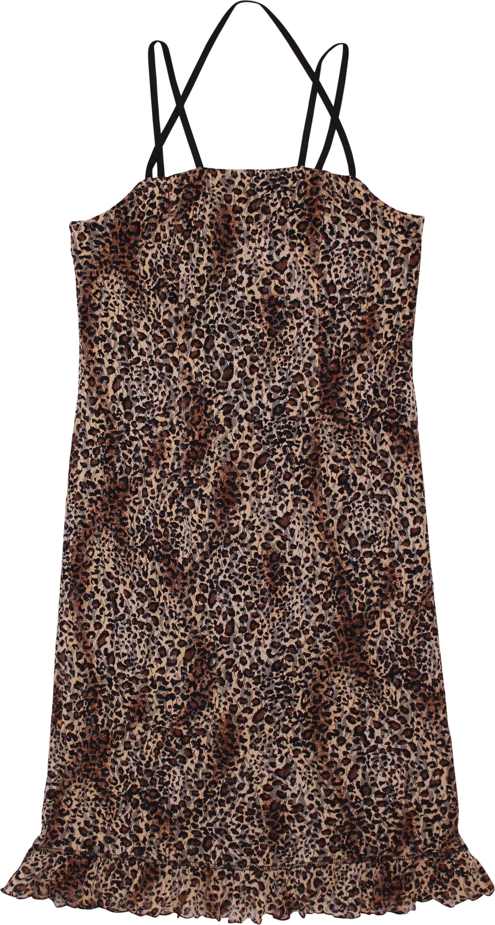 Creation Charmante - Animal Print Lace Dress- ThriftTale.com - Vintage and second handclothing