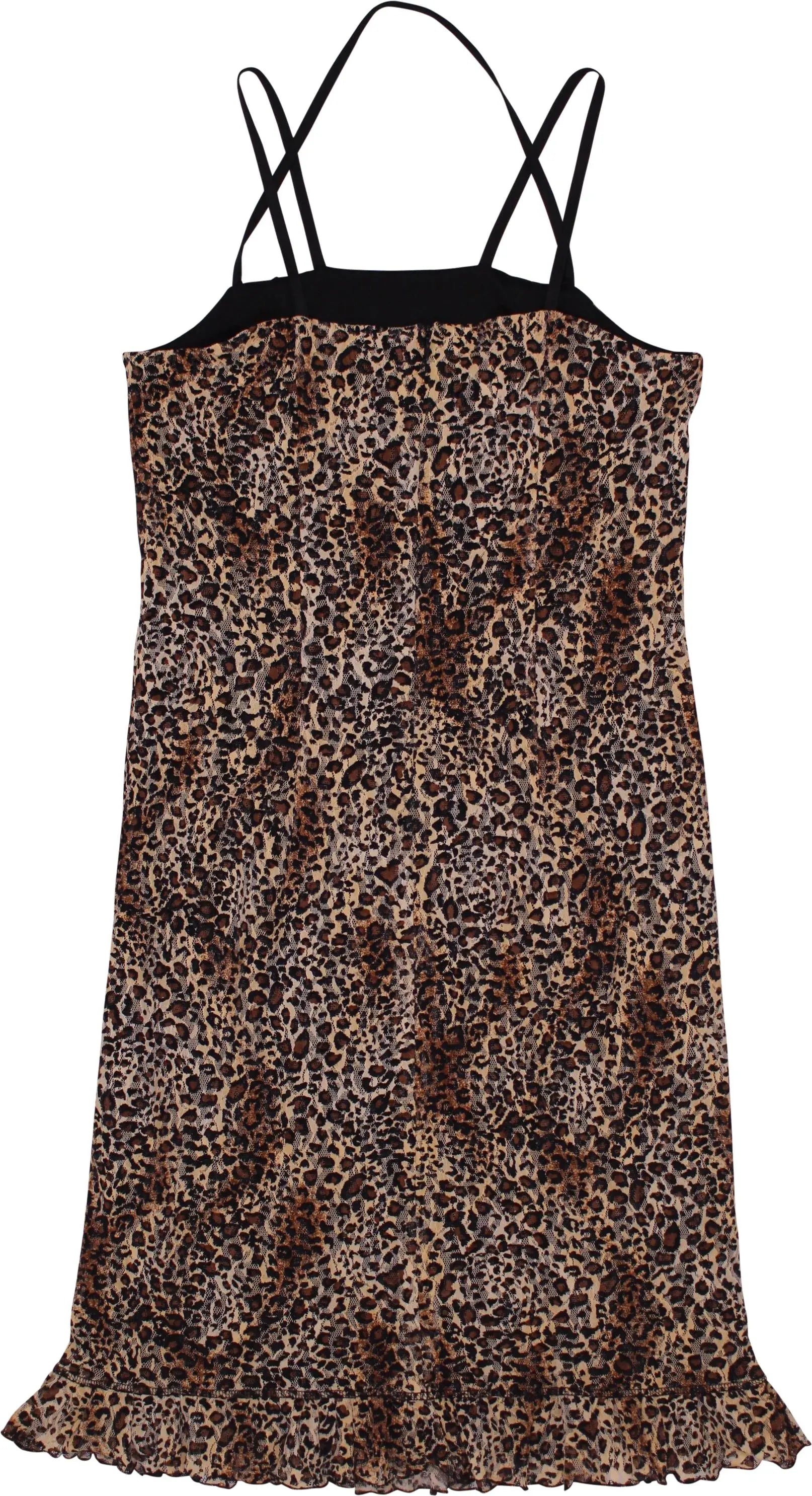 Creation Charmante - Animal Print Lace Dress- ThriftTale.com - Vintage and second handclothing