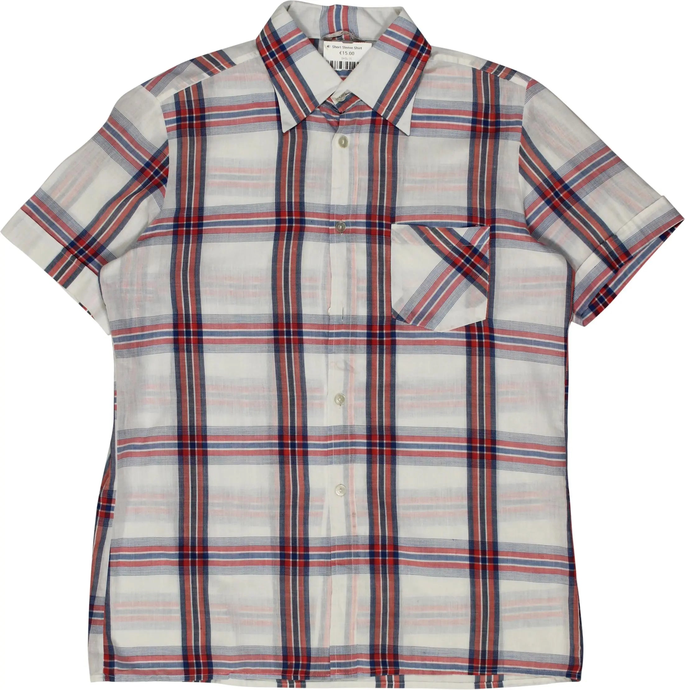 Creazion - Checkered Short Sleeve Shirt- ThriftTale.com - Vintage and second handclothing
