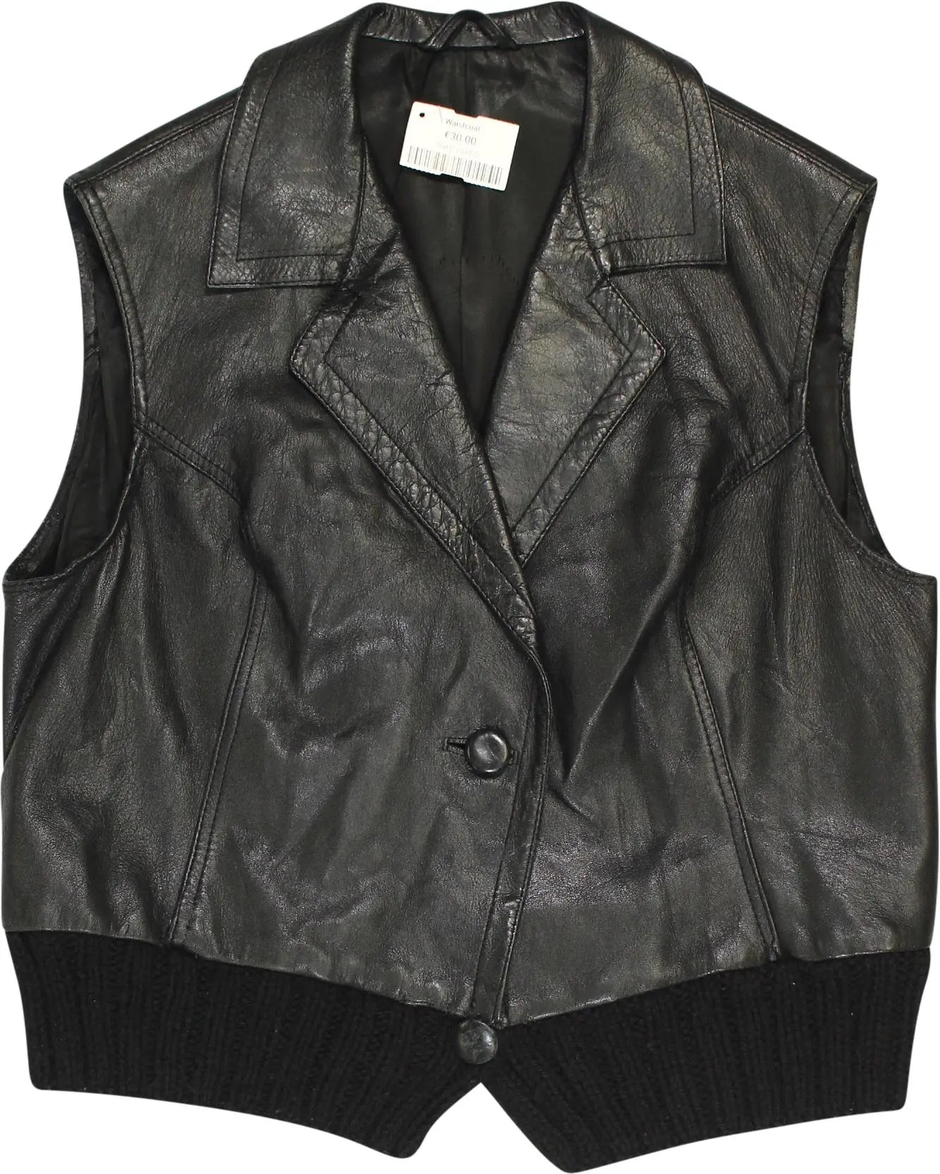 Creazioni Antilope - Leather Waistcoat- ThriftTale.com - Vintage and second handclothing