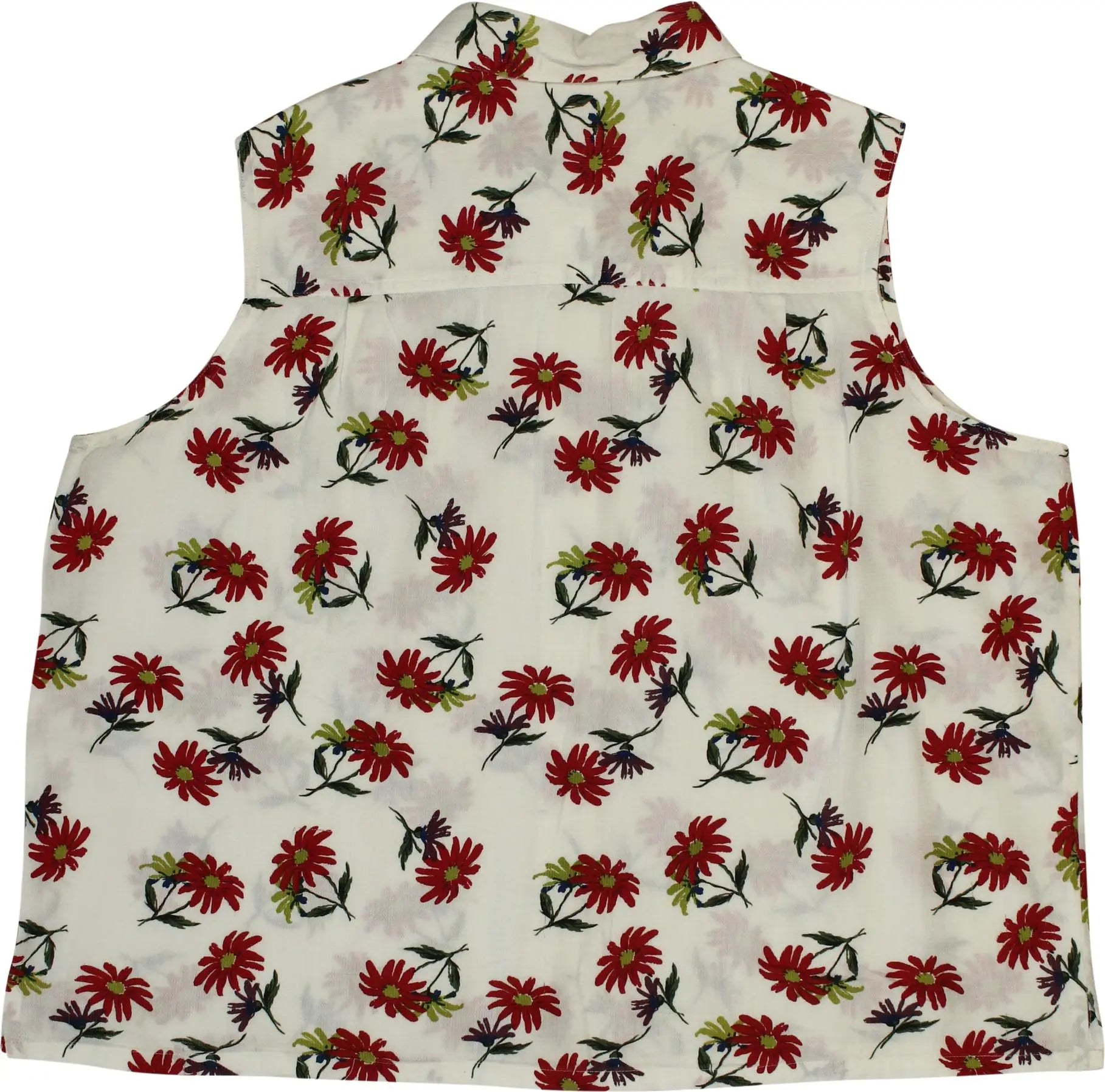 Crossroads - 90s Floral Sleeveless Blouse- ThriftTale.com - Vintage and second handclothing