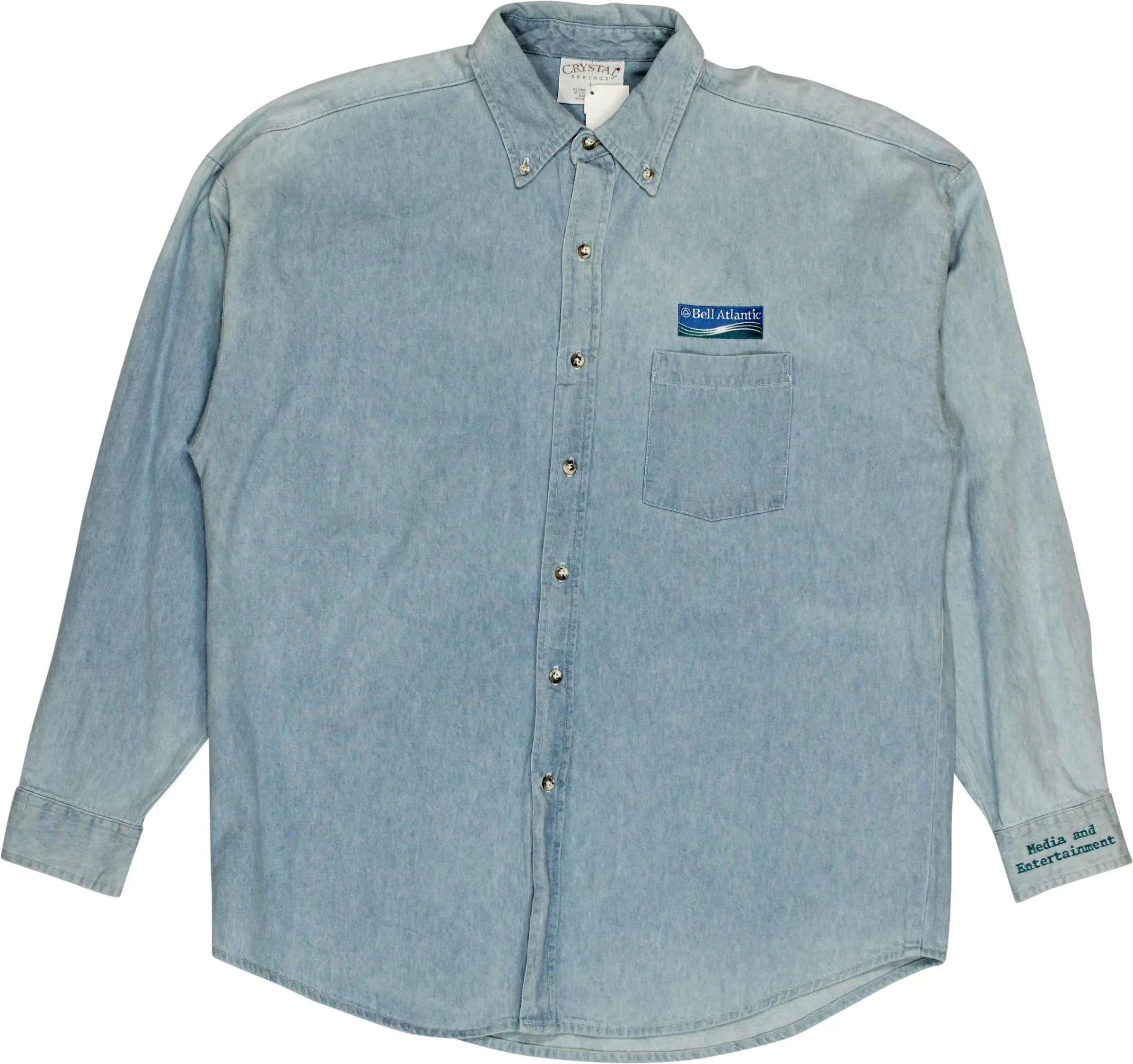 Crystal Springs - Denim Shirt- ThriftTale.com - Vintage and second handclothing