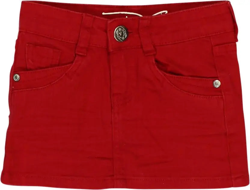D-Zine - Red Denim Skirt- ThriftTale.com - Vintage and second handclothing