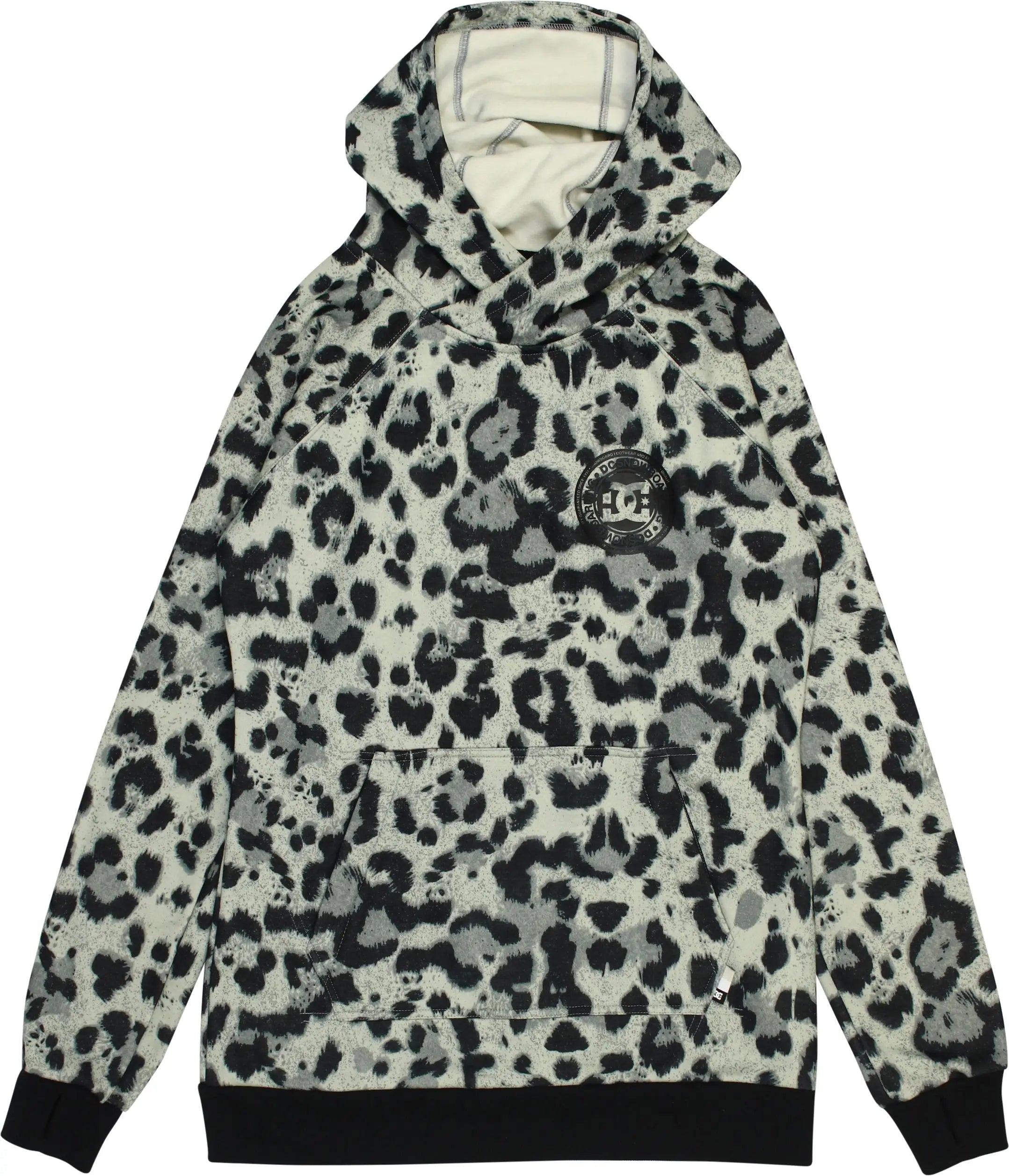 DC - Animal Printed Hoodie by DC- ThriftTale.com - Vintage and second handclothing