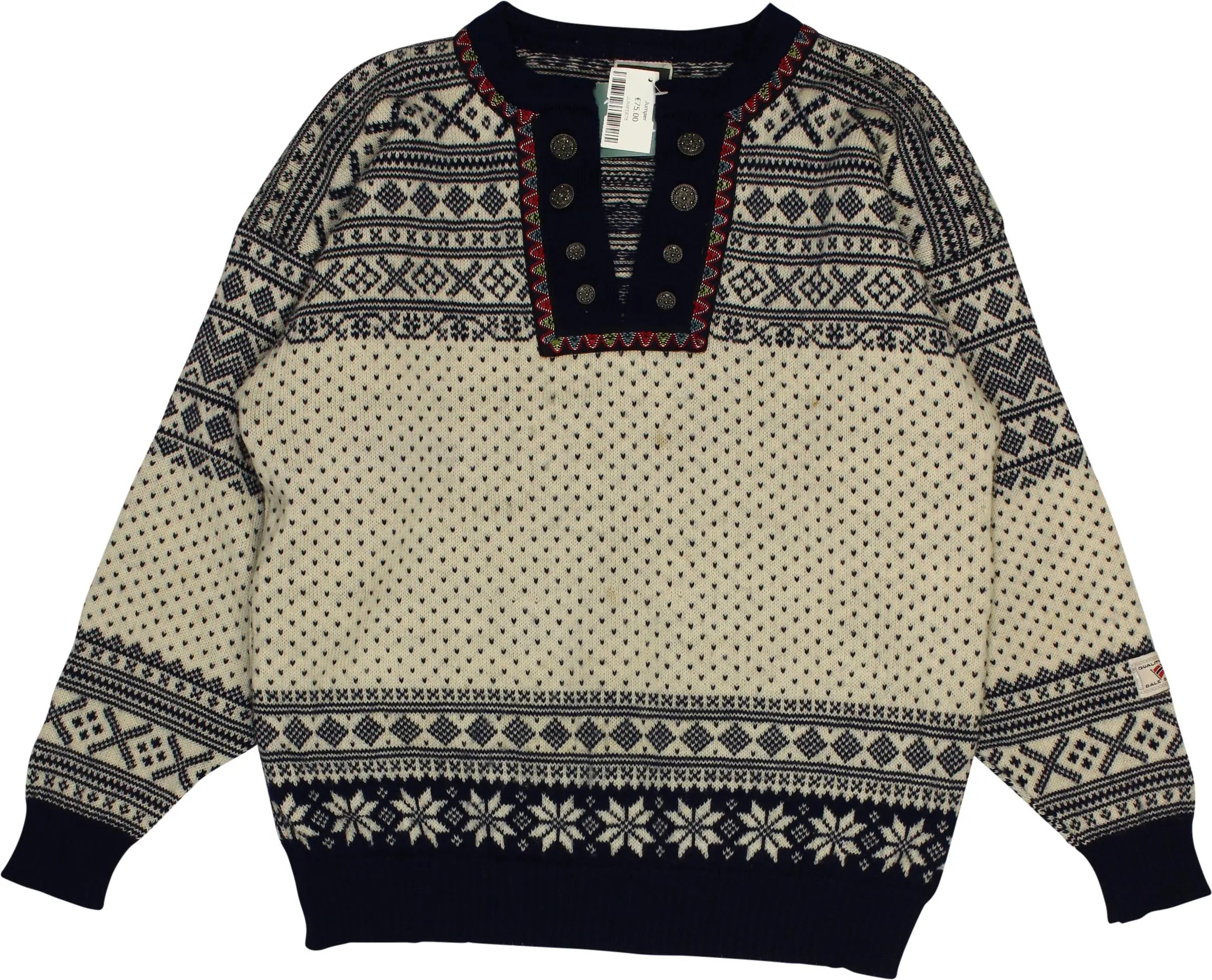 Dale of Norway - Vintage Norway Wool Knitted Sweater- ThriftTale.com - Vintage and second handclothing