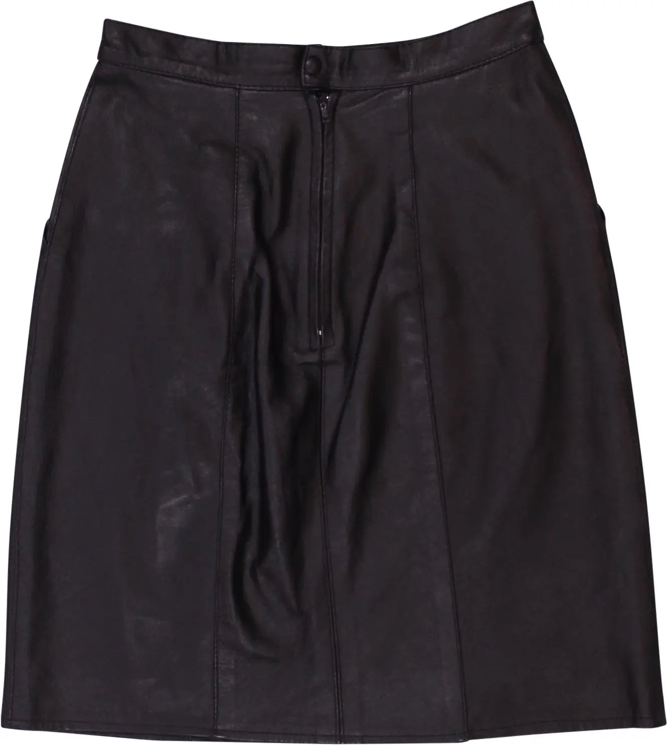 Daude Paris - Leather Short Skirt- ThriftTale.com - Vintage and second handclothing