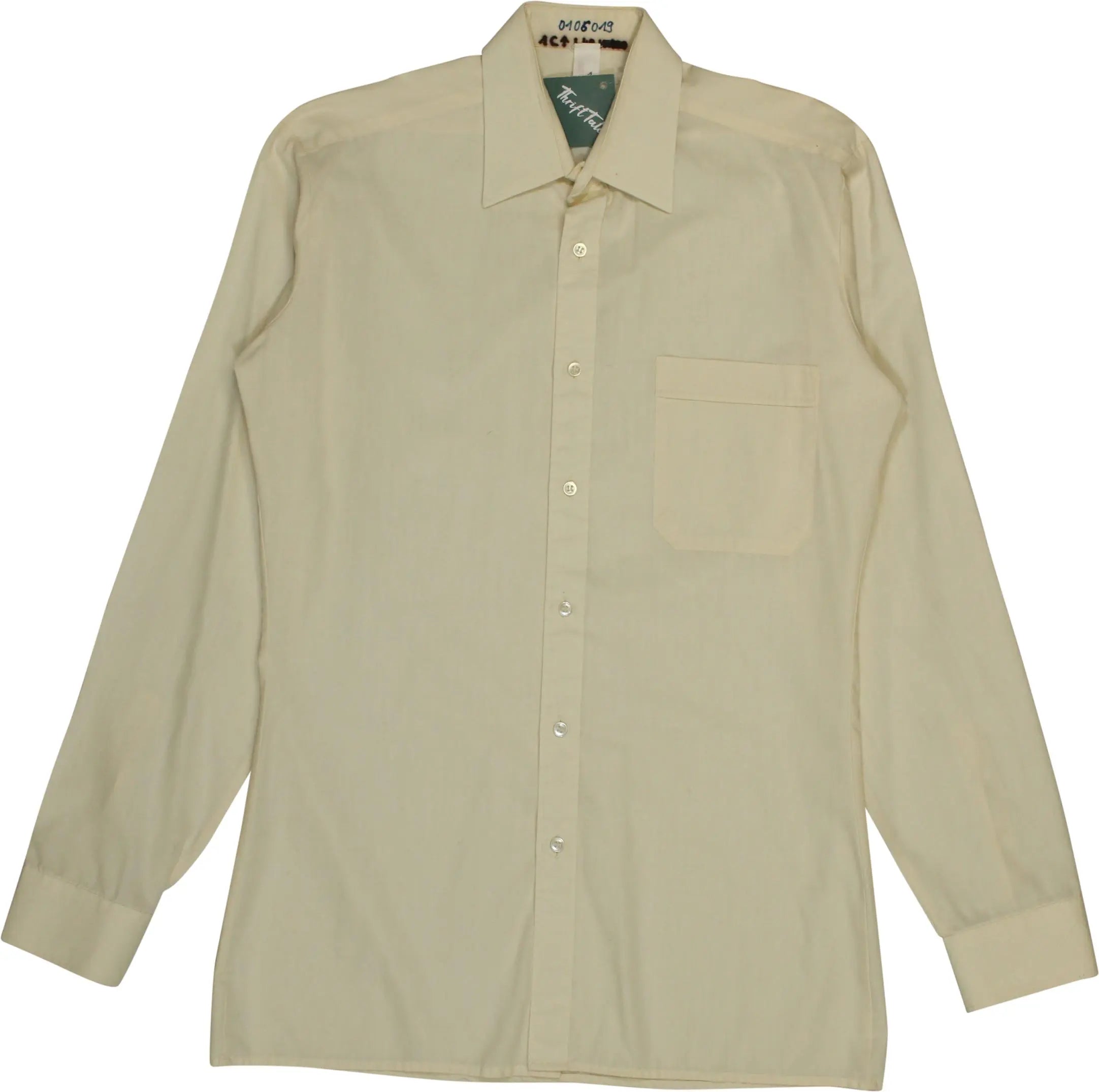 DeSigner's - 90s Beige Shirt- ThriftTale.com - Vintage and second handclothing
