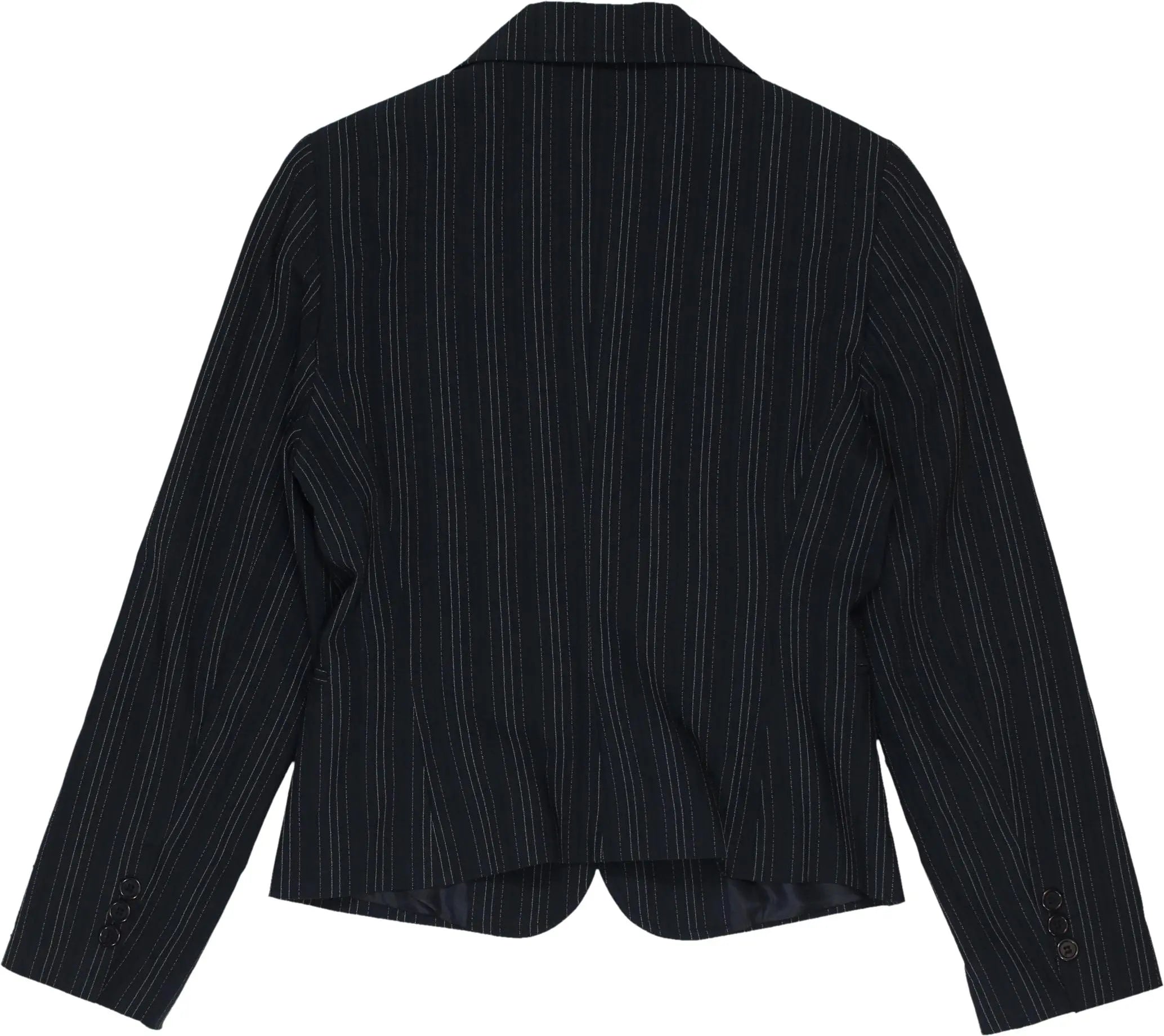 Deep Blue - Striped blazer- ThriftTale.com - Vintage and second handclothing