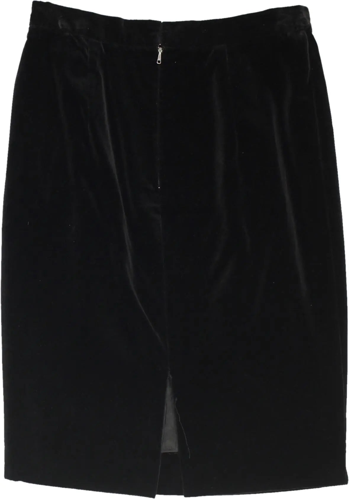 Degas Roma - 80s Velvet Pencil Skirt- ThriftTale.com - Vintage and second handclothing