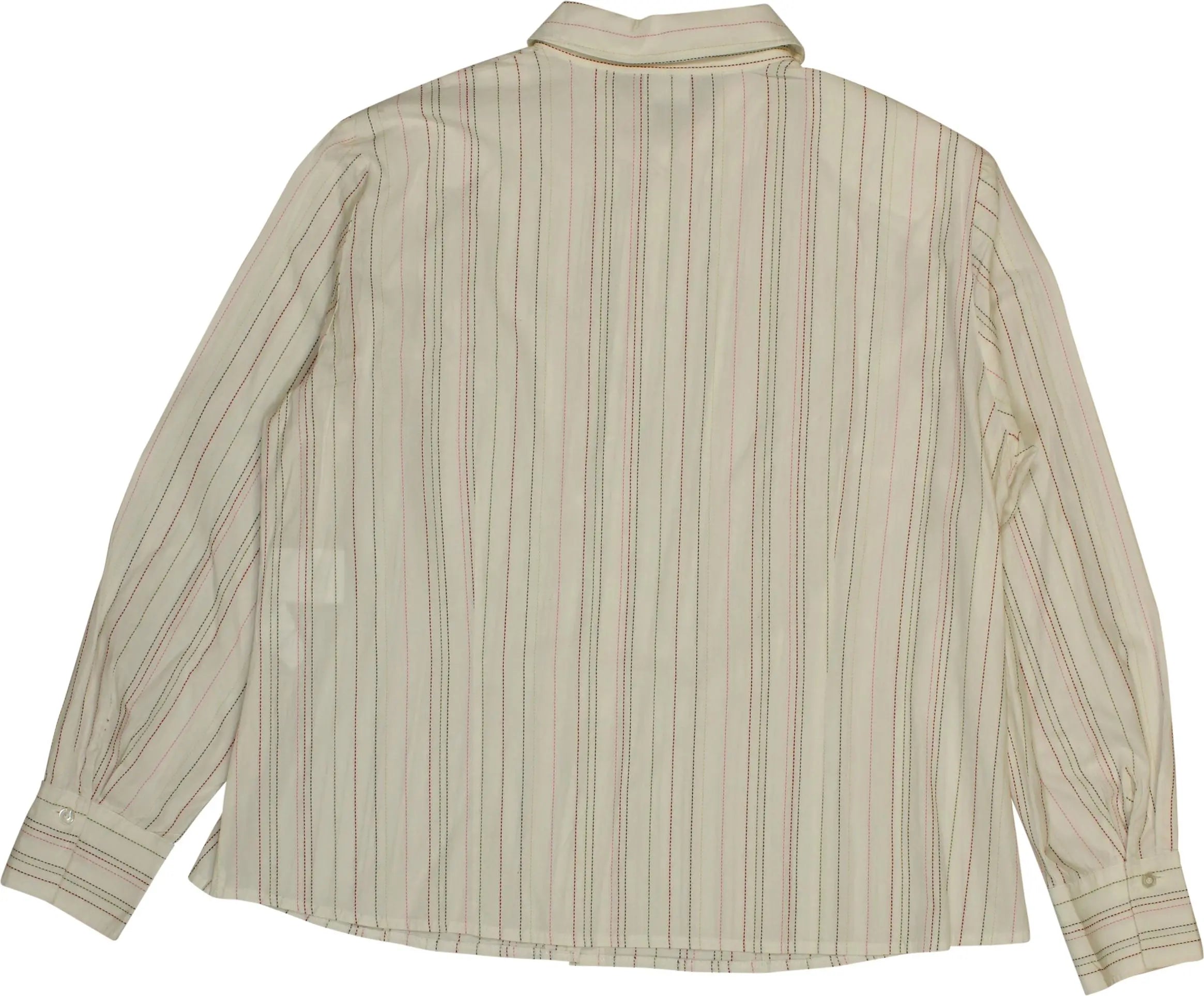 Delmod - Striped Blouse- ThriftTale.com - Vintage and second handclothing