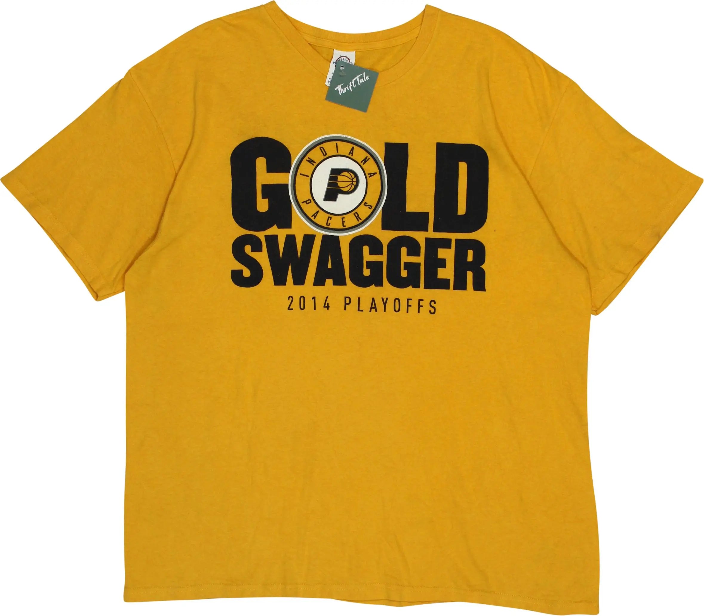Delta Pro Weight - Gold Swagger T-Shirt- ThriftTale.com - Vintage and second handclothing