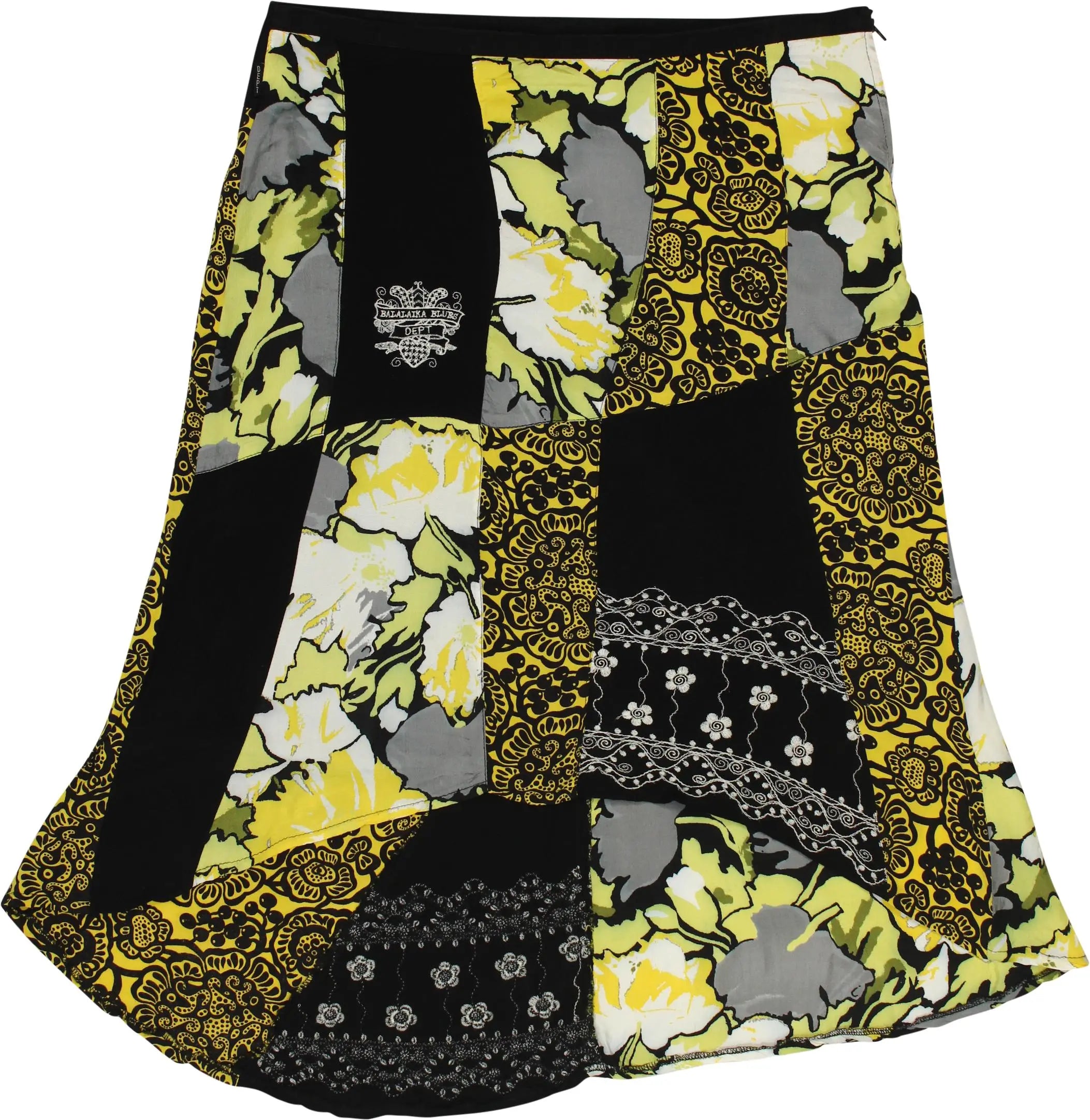 Dept - Patterned Skirt- ThriftTale.com - Vintage and second handclothing