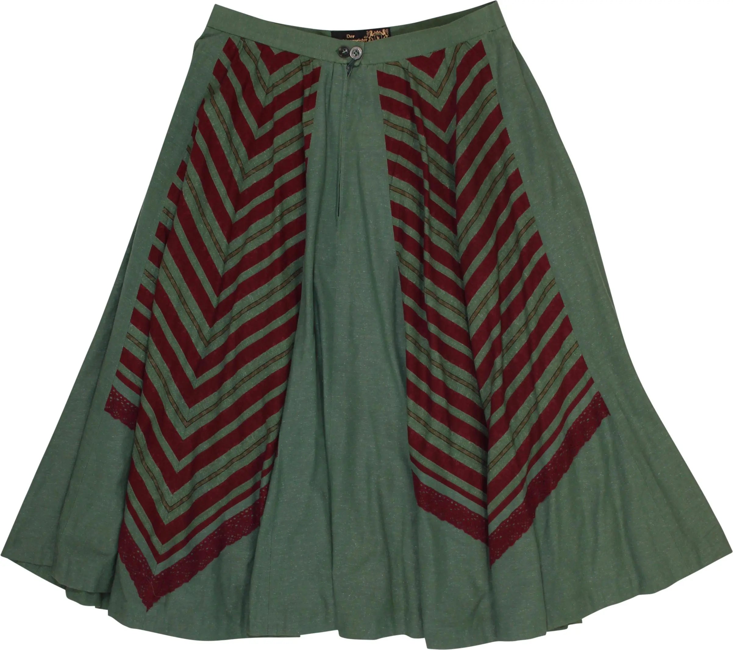 Der Trachtenmeister - Tiroler Skirt- ThriftTale.com - Vintage and second handclothing