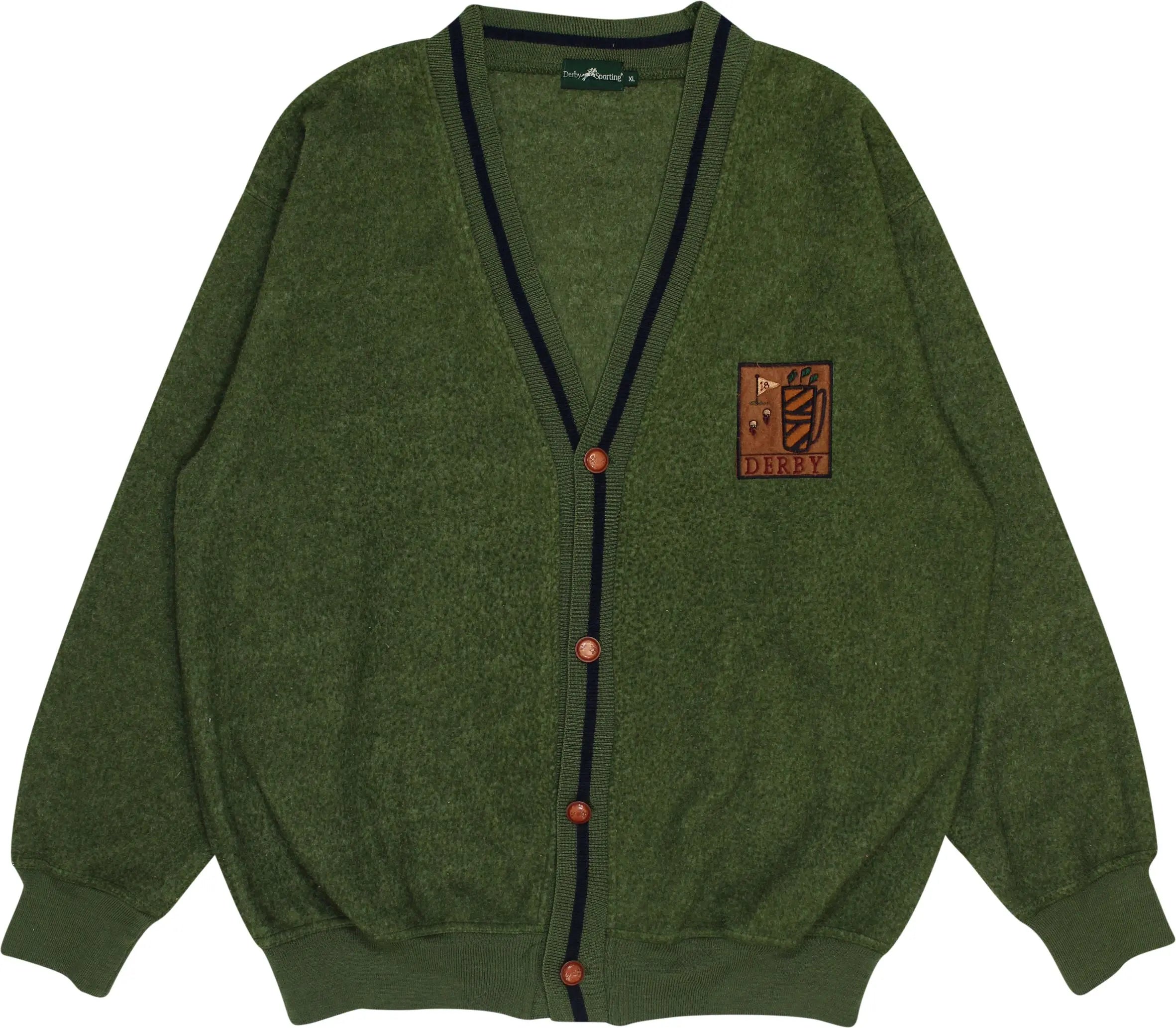 Derby Sporting - Polo Sport Cardigan- ThriftTale.com - Vintage and second handclothing