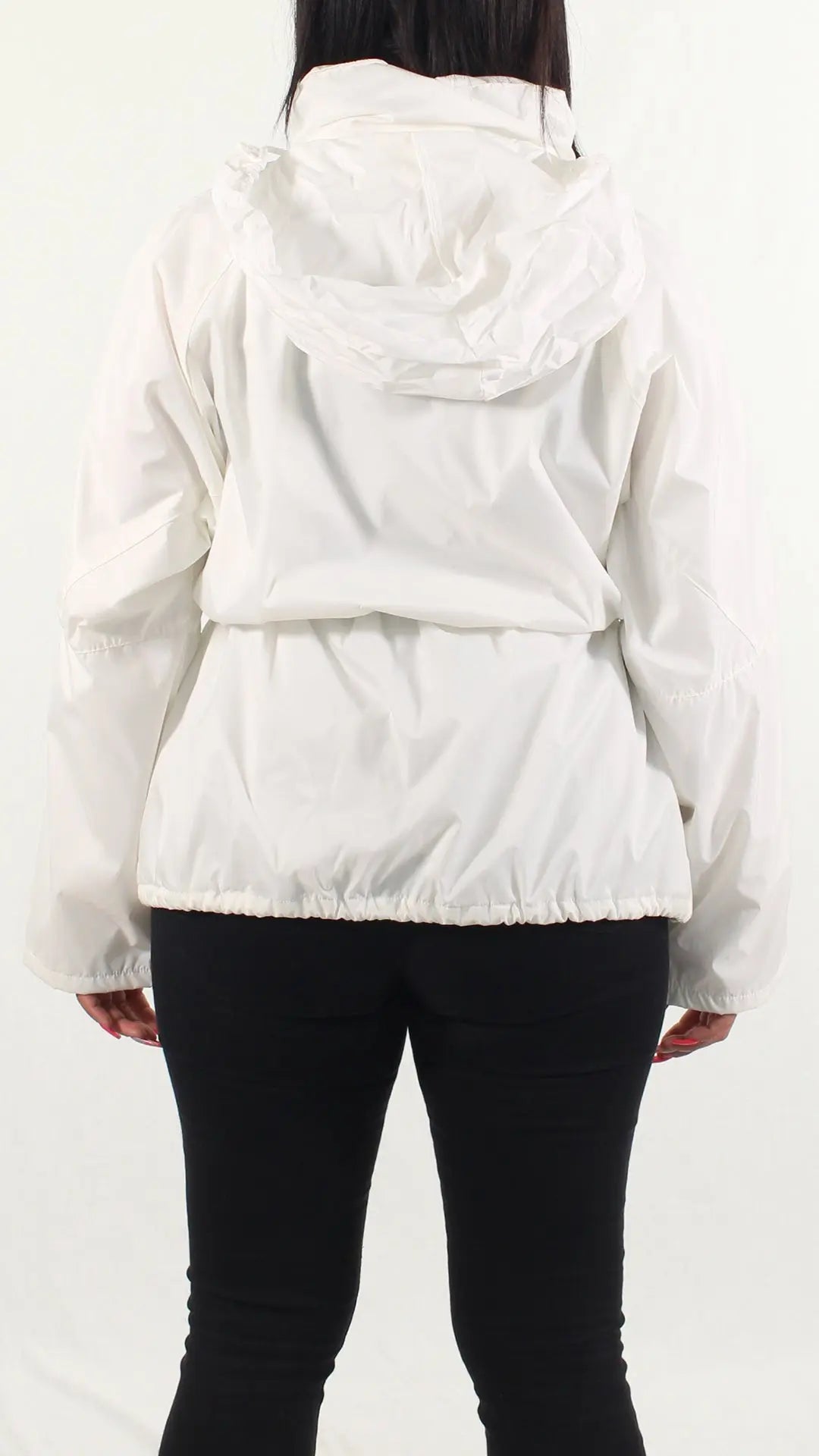 Design Ra Trikora - White Nylon Jacket- ThriftTale.com - Vintage and second handclothing