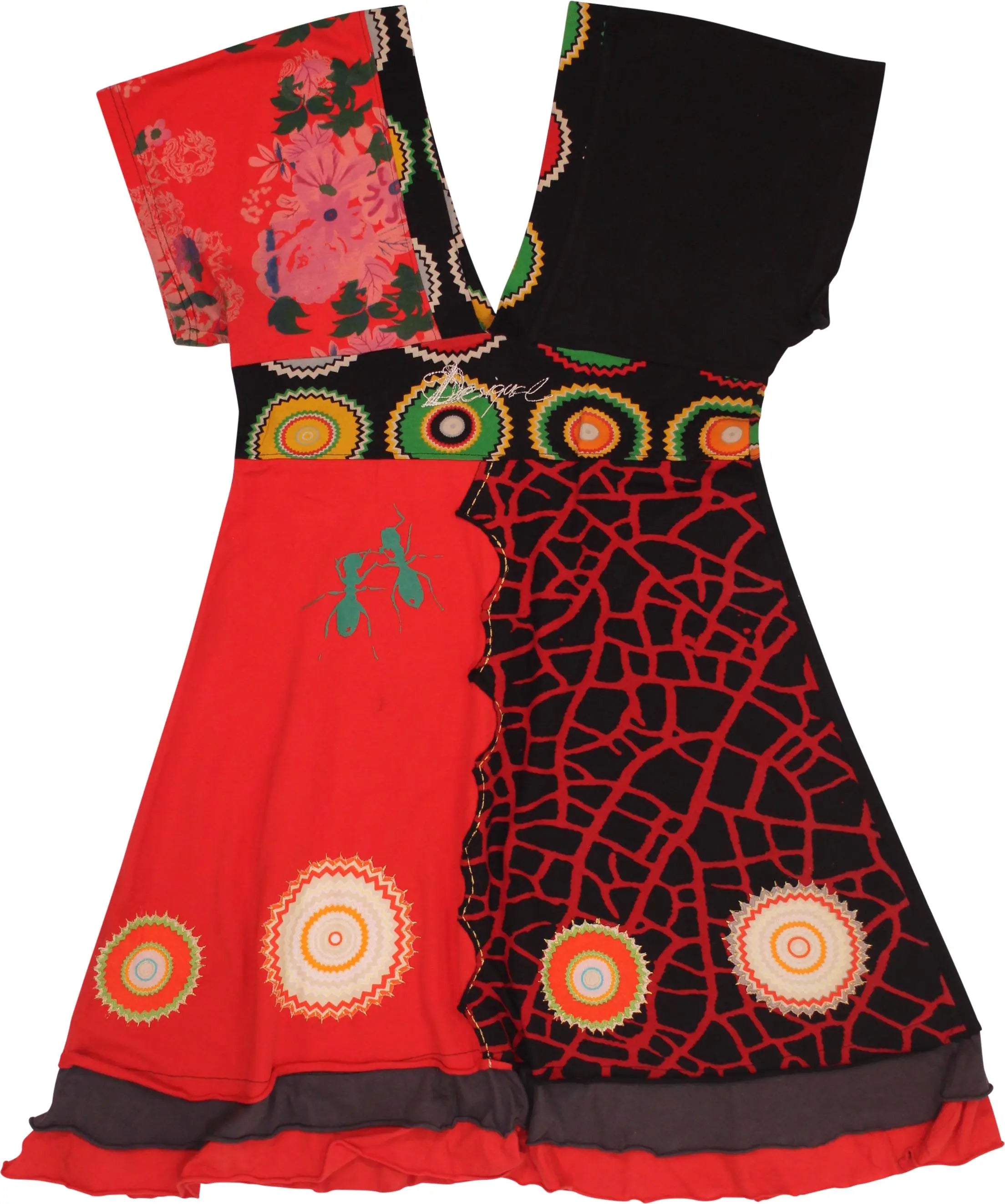 Desigual - Graphic Dress by Desigual- ThriftTale.com - Vintage and second handclothing