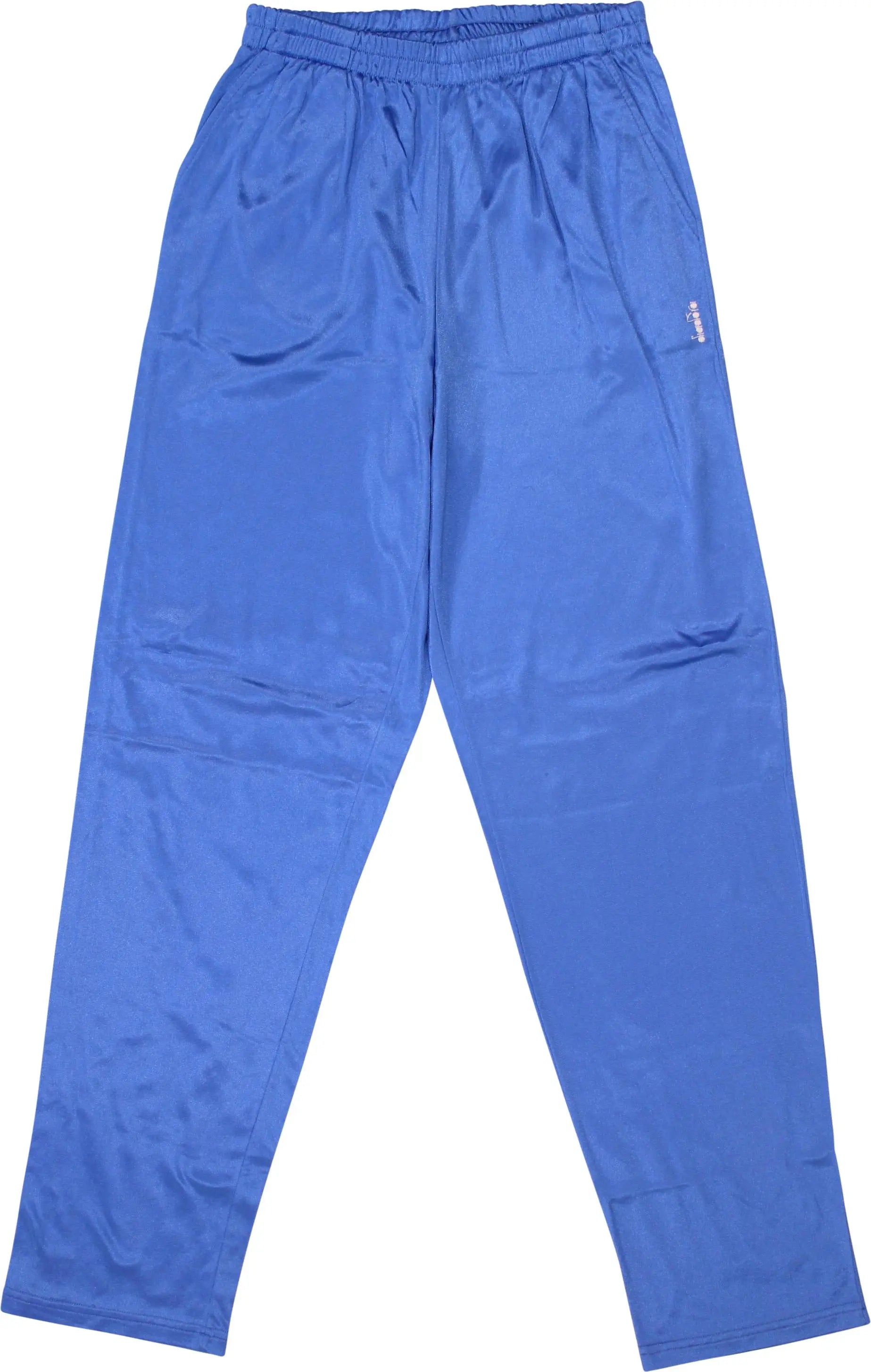 Diadora - Blue Track Pants by Diadora- ThriftTale.com - Vintage and second handclothing