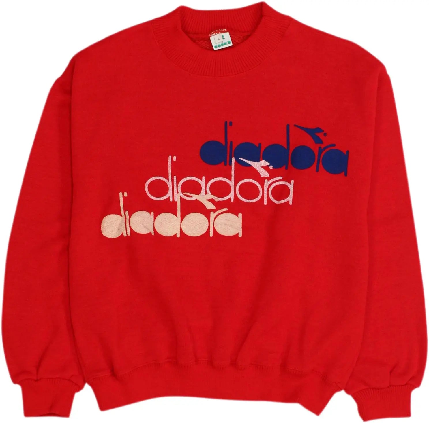 Diadora - Red Sweater by Diadora- ThriftTale.com - Vintage and second handclothing