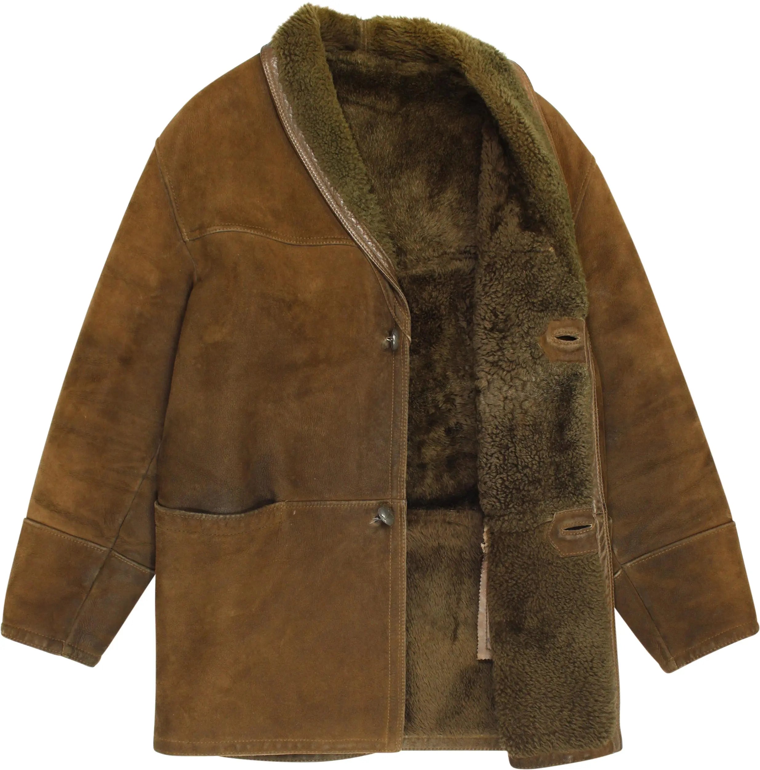 Dibi - Shearling Coat- ThriftTale.com - Vintage and second handclothing