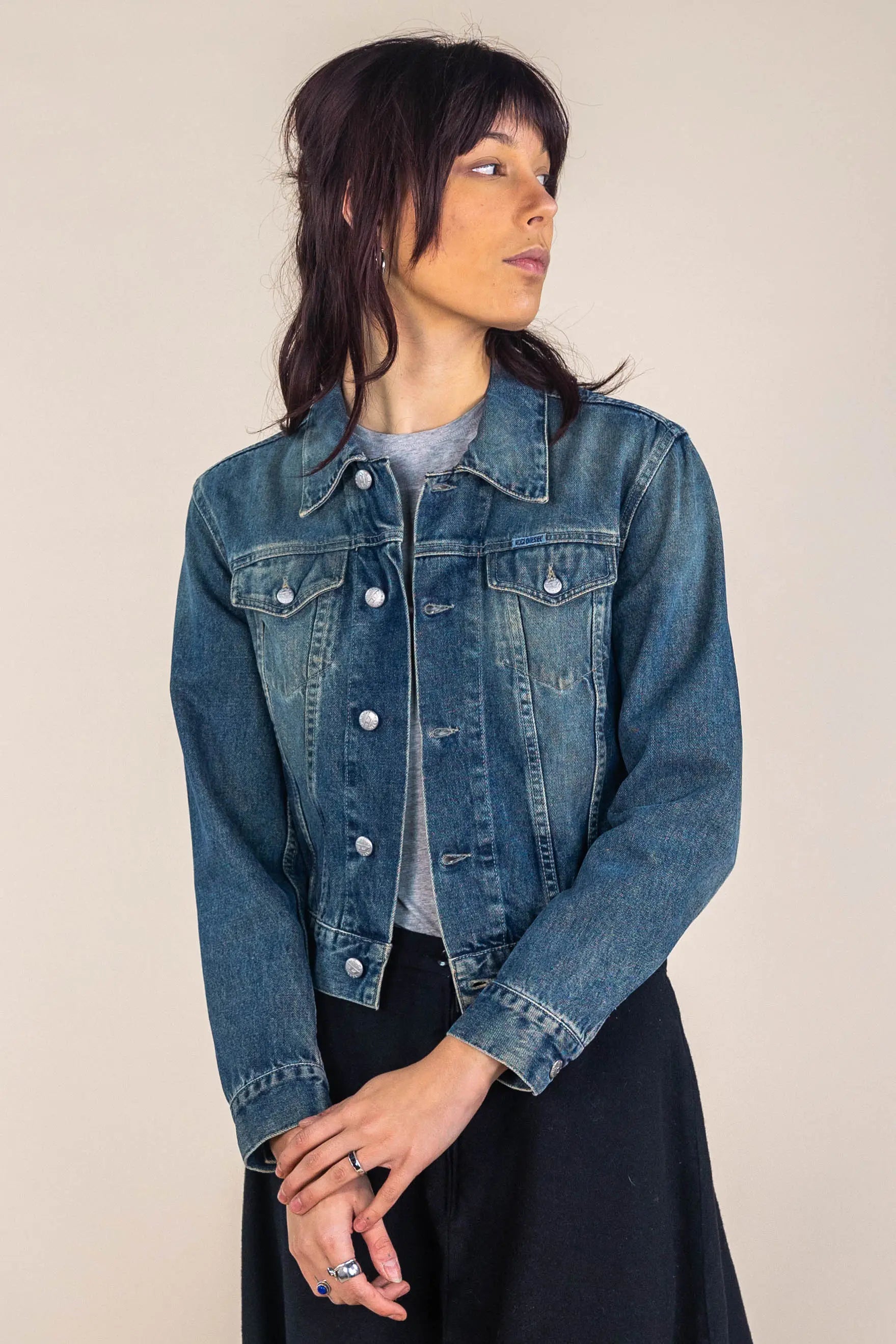 Cool Toned Diesel Denim Jacket ThriftTale