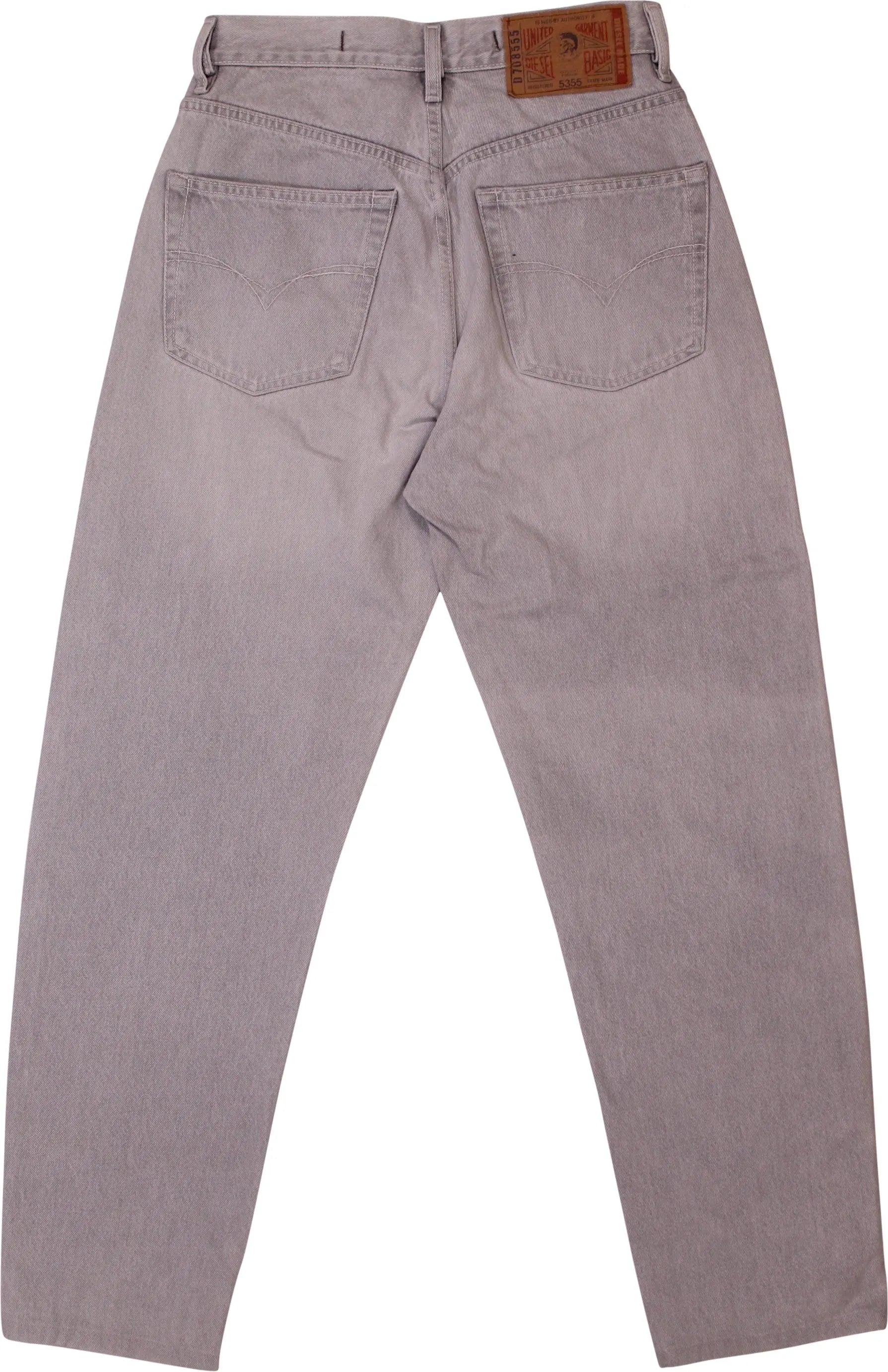 Diesel - Grey High Waisted Mom Jeans by Diesel- ThriftTale.com - Vintage and second handclothing