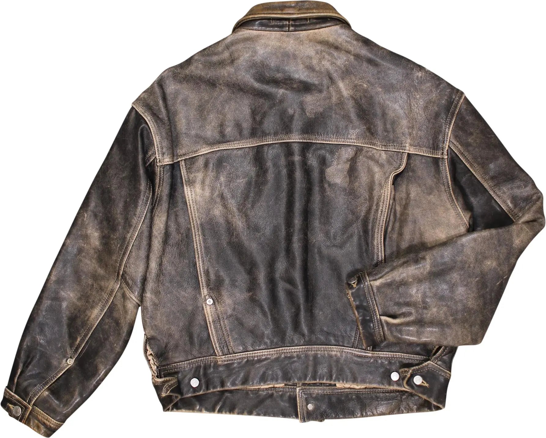 Diesel - Vintage Leather Jacket by Diesel- ThriftTale.com - Vintage and second handclothing