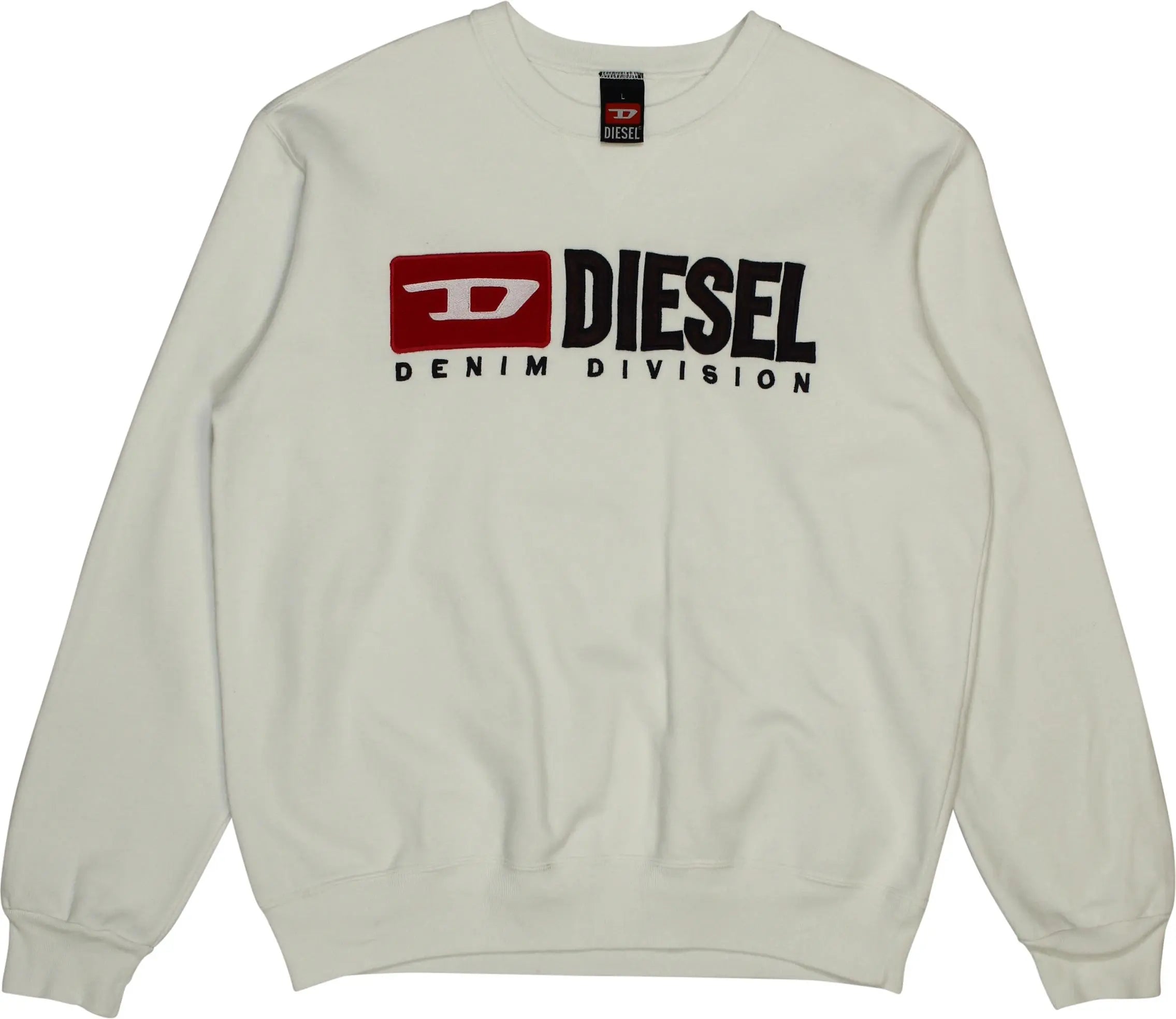 Diesel - White Sweater by Diesel- ThriftTale.com - Vintage and second handclothing