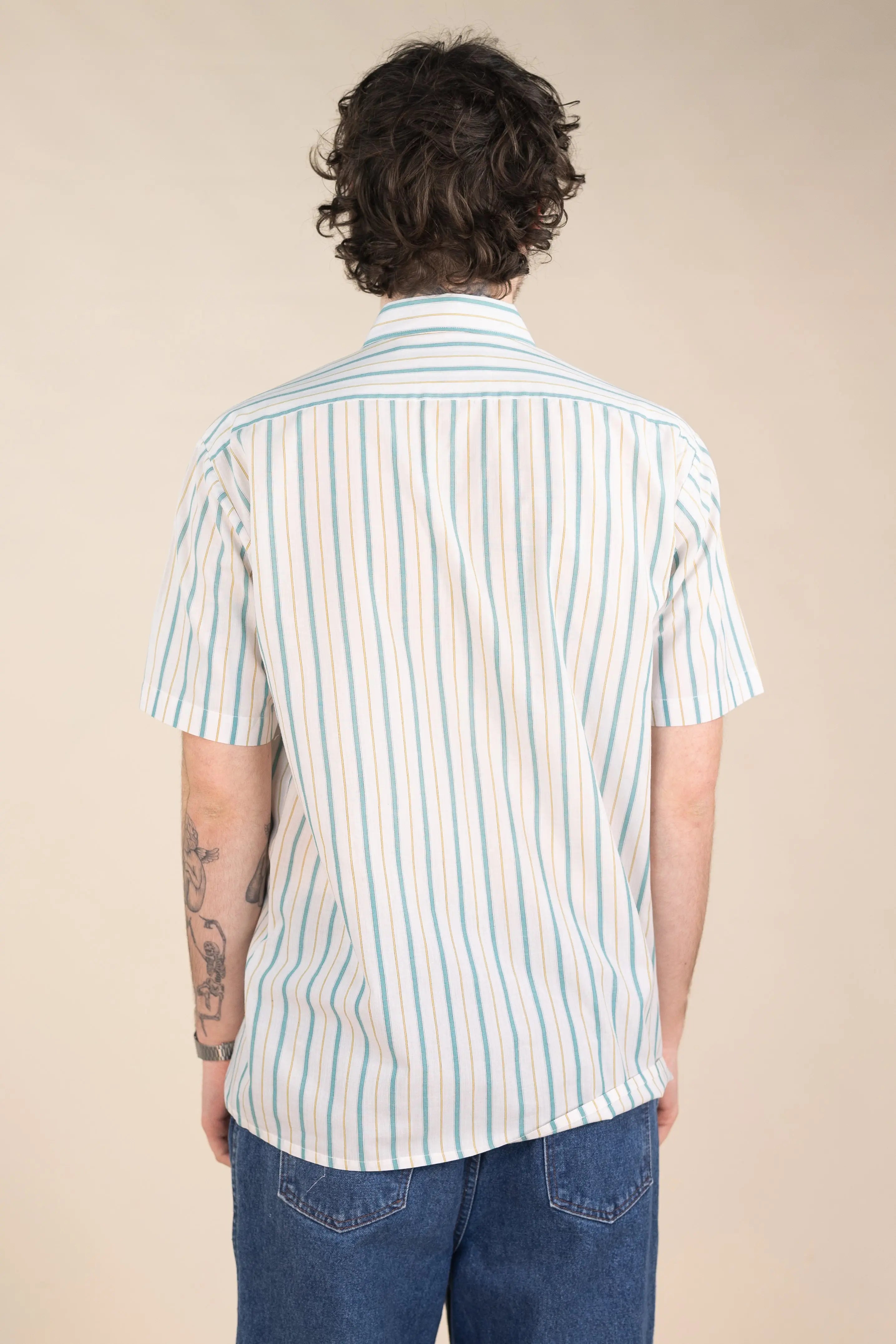 Donalley - Striped Shirt- ThriftTale.com - Vintage and second handclothing