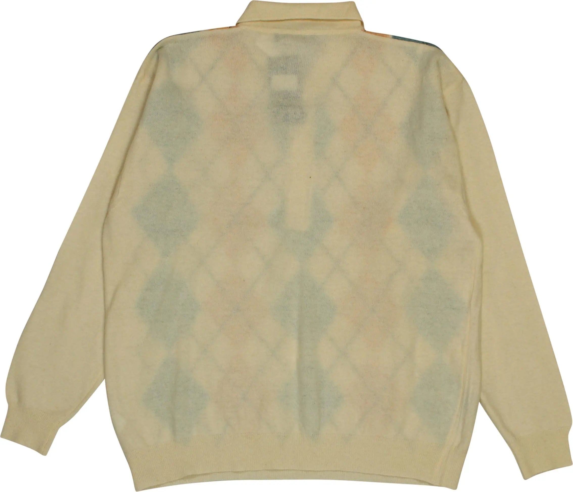 Dorian G. - Polo Jumper with Argyle Pattern- ThriftTale.com - Vintage and second handclothing