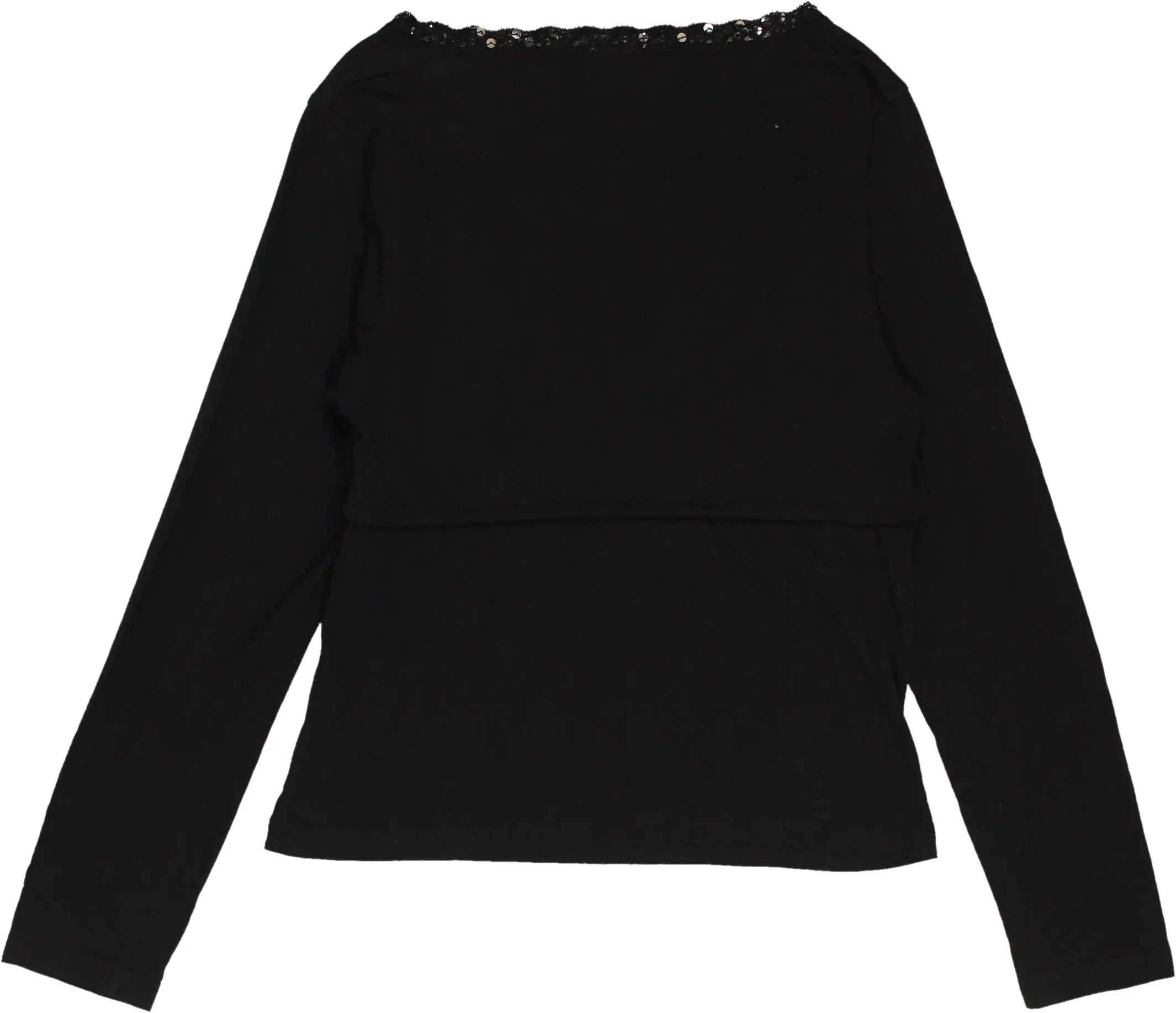 Dress2Go - Black bolero top- ThriftTale.com - Vintage and second handclothing