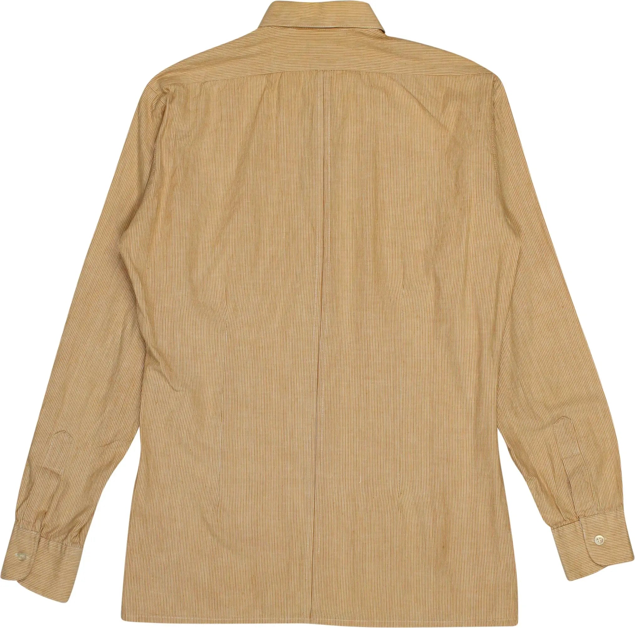 Dressman - Orange Striped Shirt- ThriftTale.com - Vintage and second handclothing
